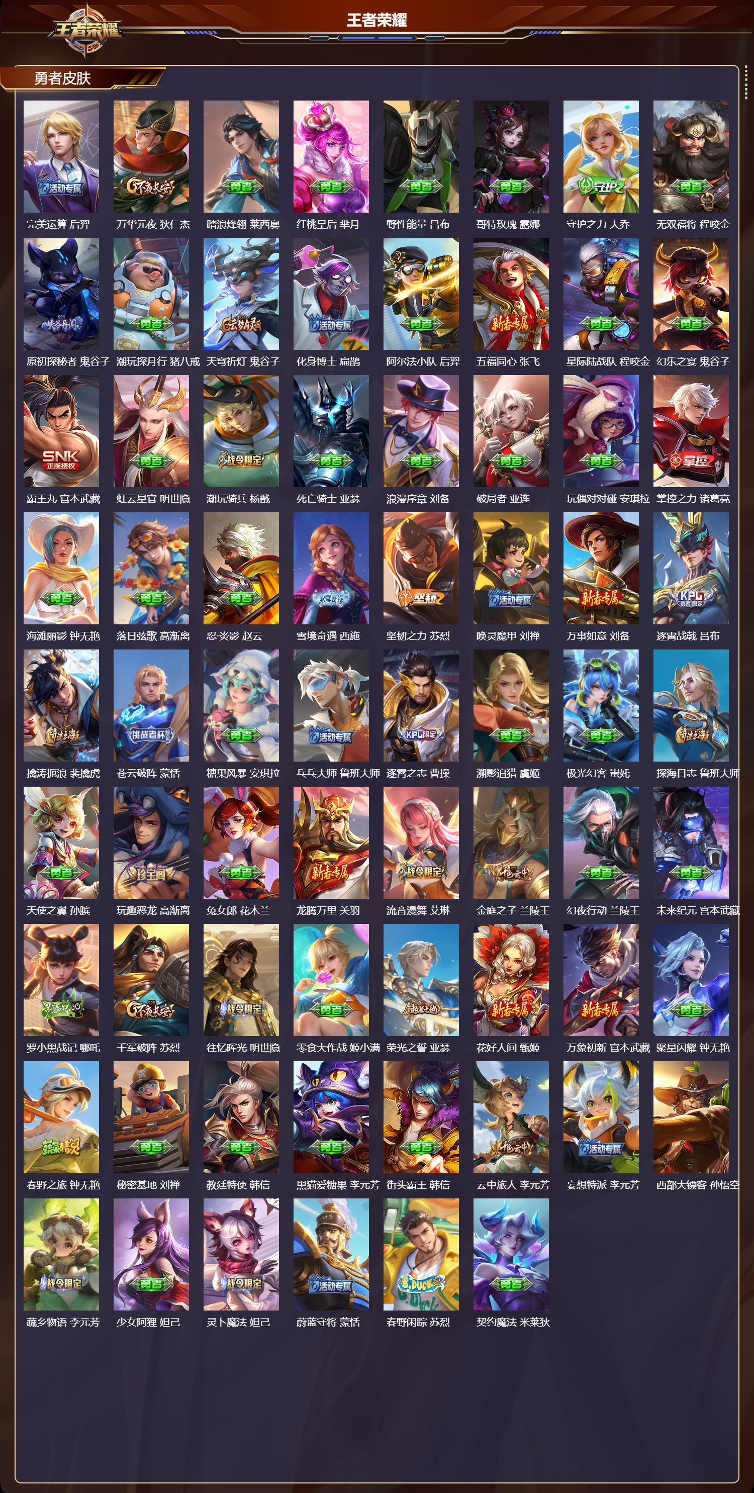 WZQM465392王者荣耀账号详情图5