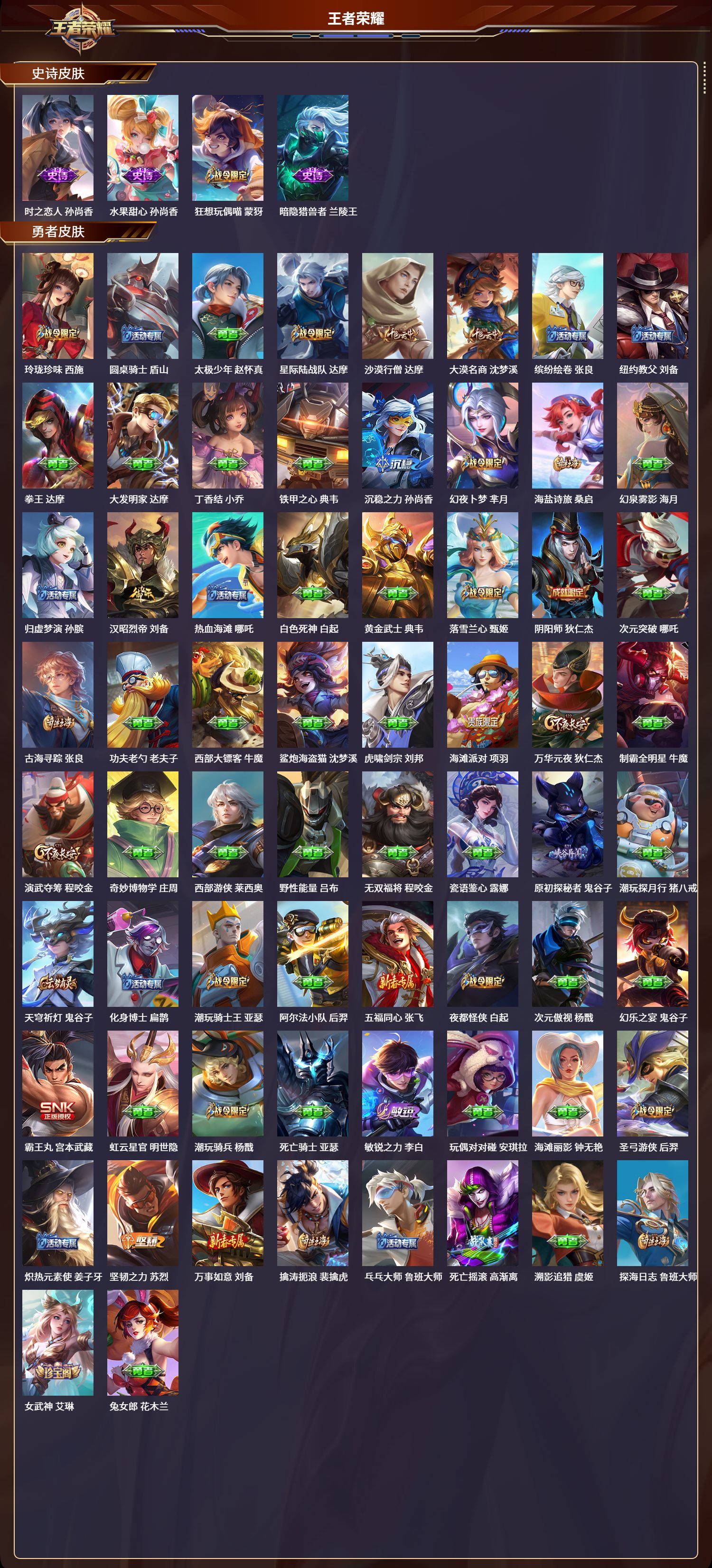 WZCMW462411王者荣耀账号详情图3