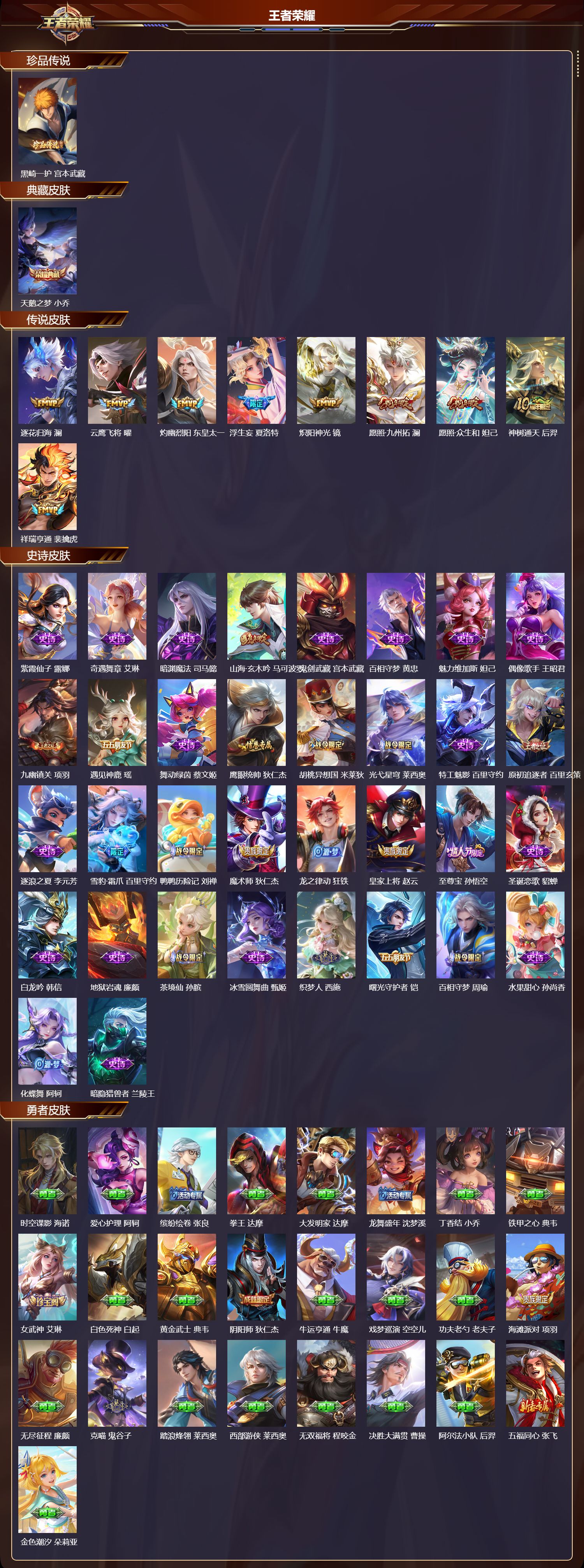 WZQM465376王者荣耀账号详情图3