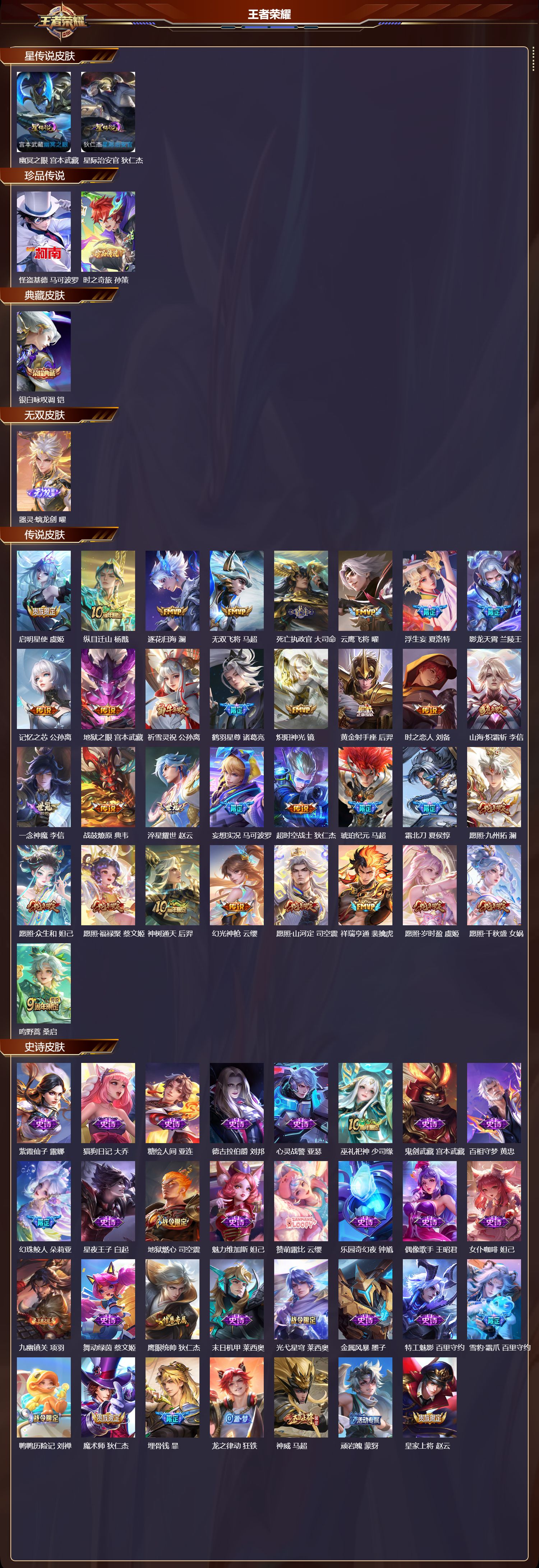 WZQM465362王者荣耀账号详情图3