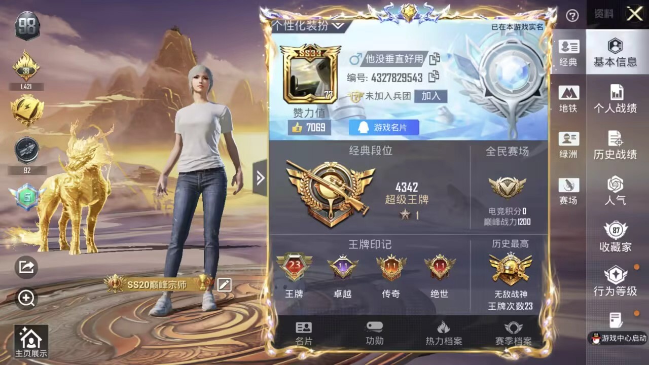 HPSJ434609和平精英账号详情图5