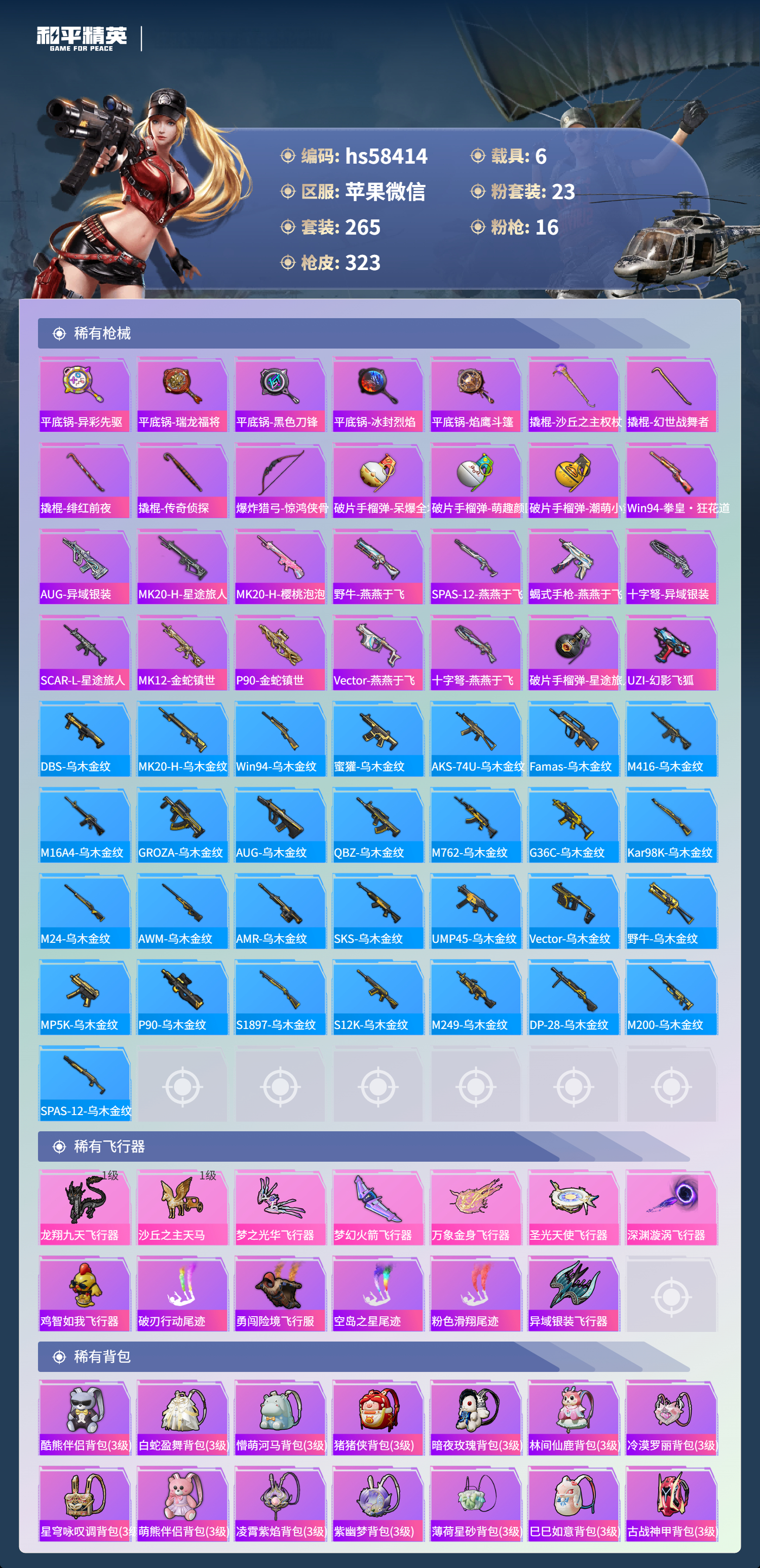 HPCMW434587和平精英账号详情图11