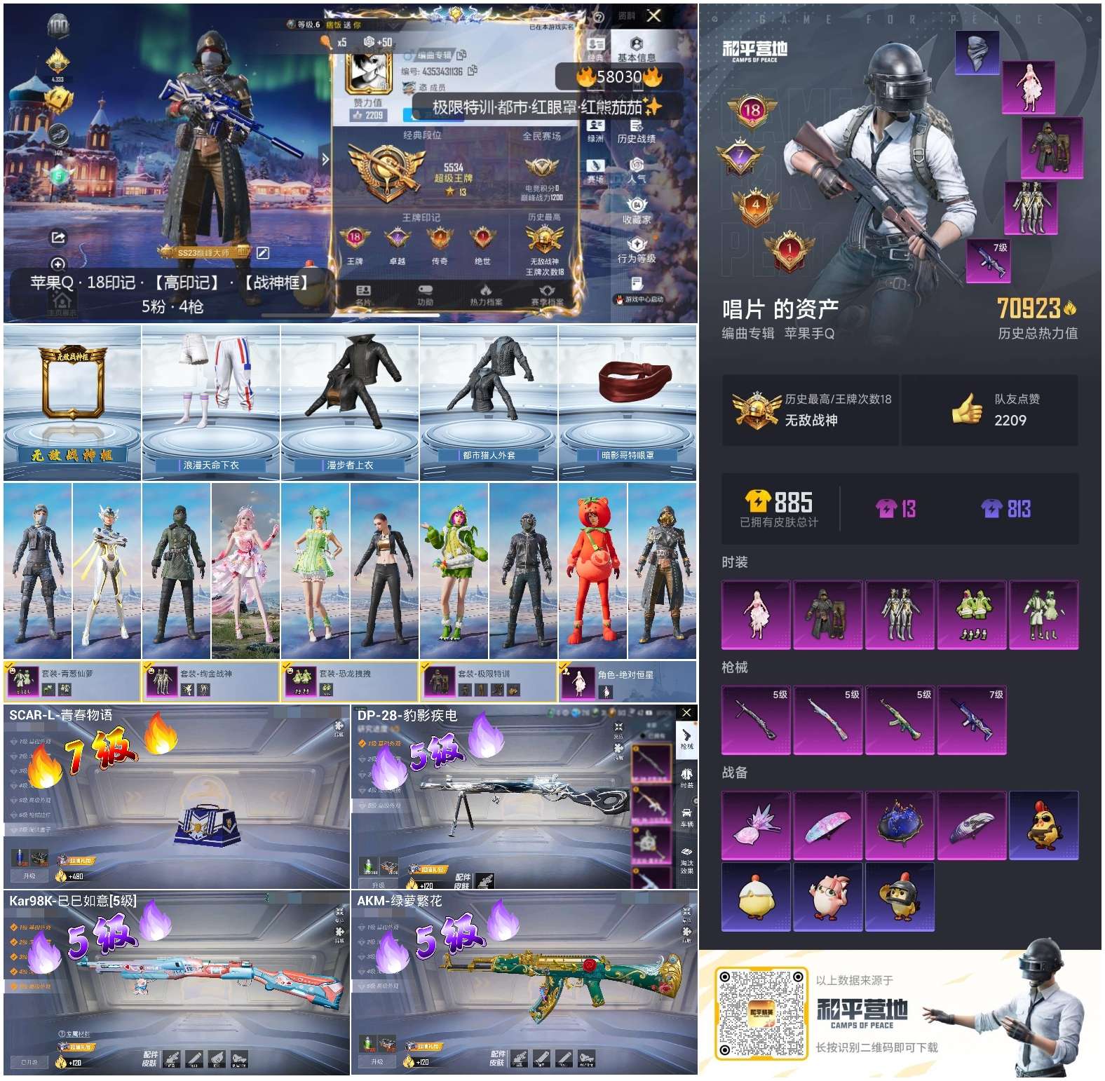 HPSJ434949和平精英账号详情图2