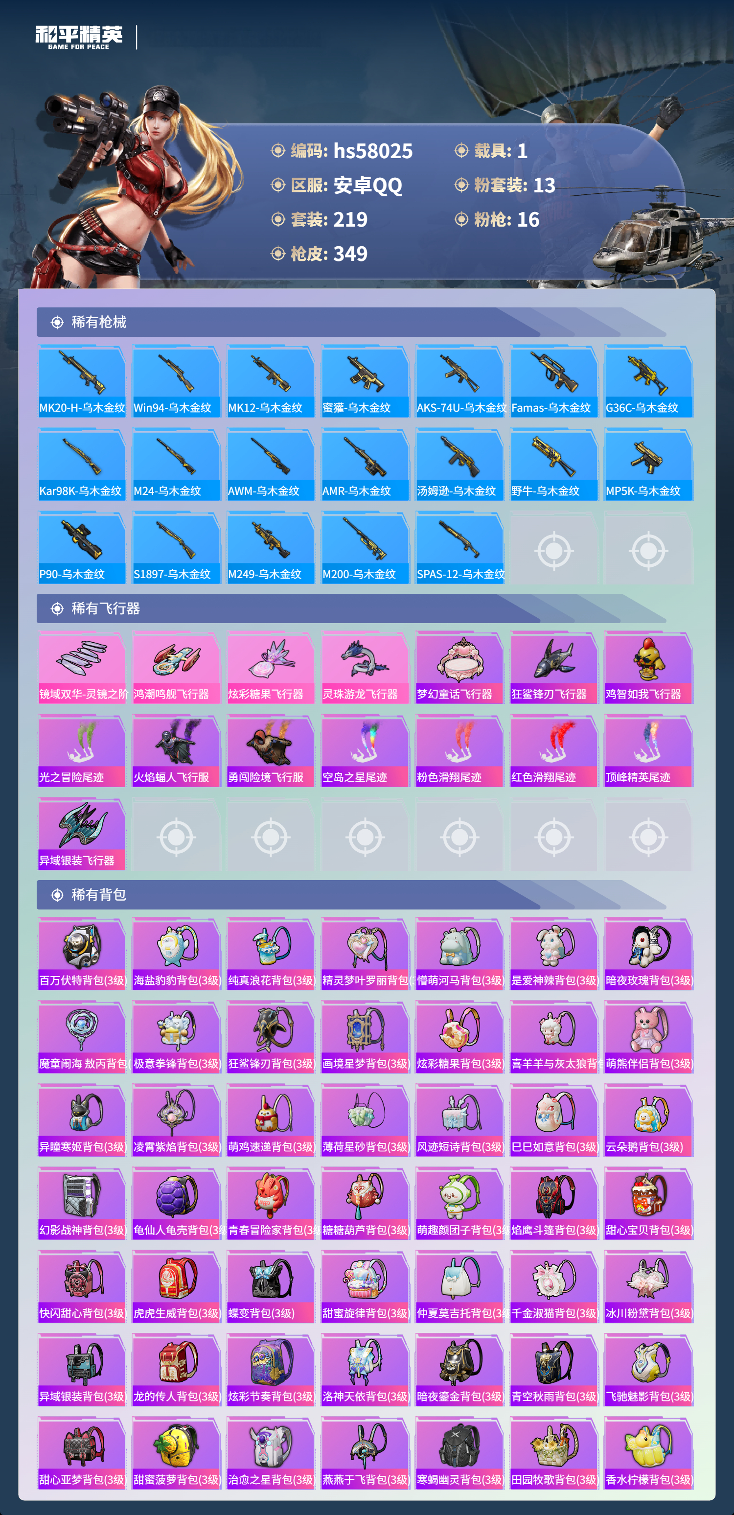 HPSJ434651和平精英账号详情图12