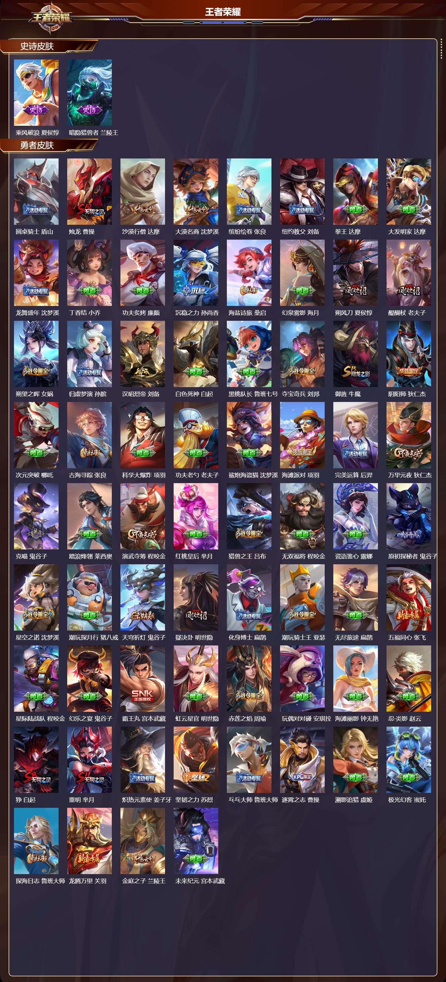 WZQM469407王者荣耀账号详情图4