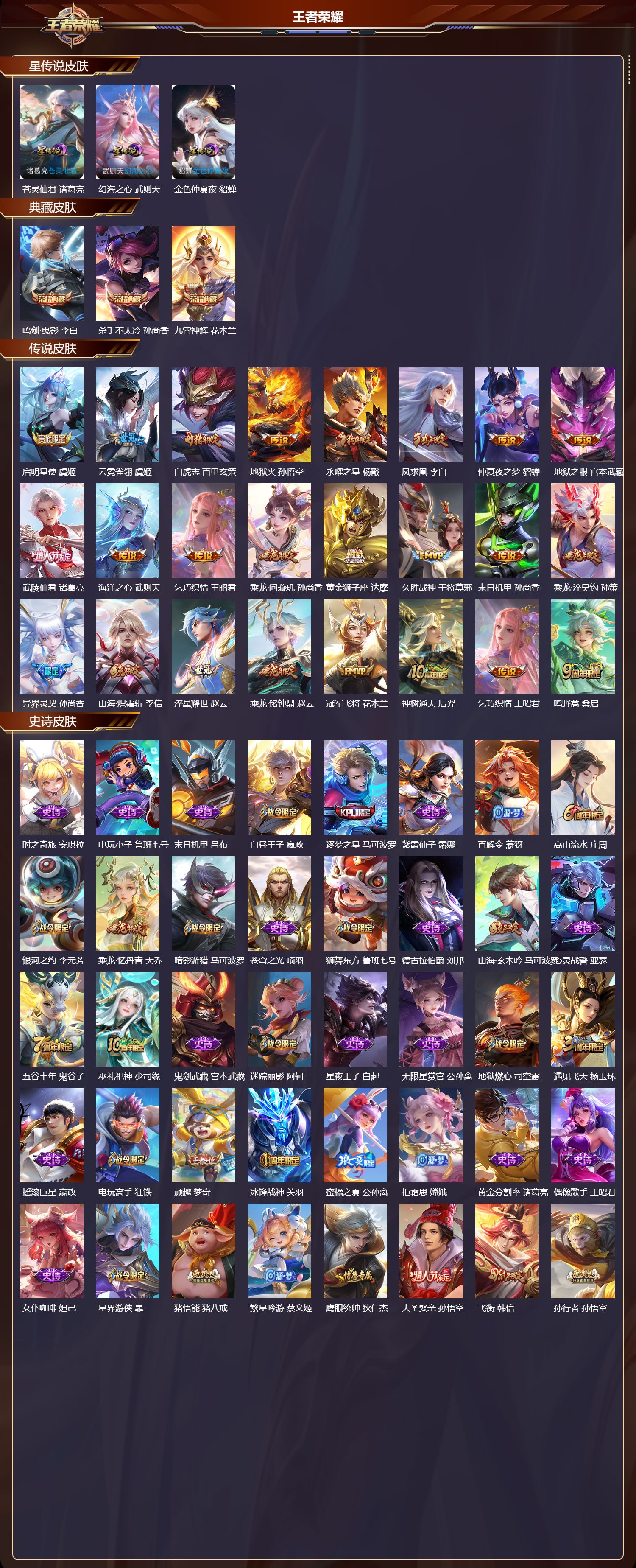 WZQM469383王者荣耀账号详情图3