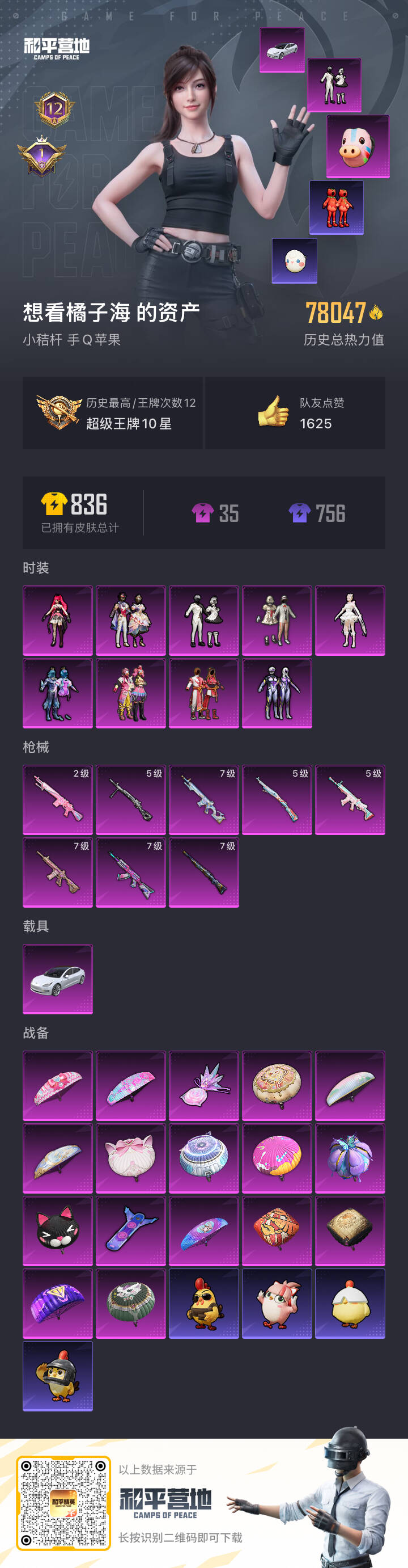 HPSJ434595和平精英账号详情图2