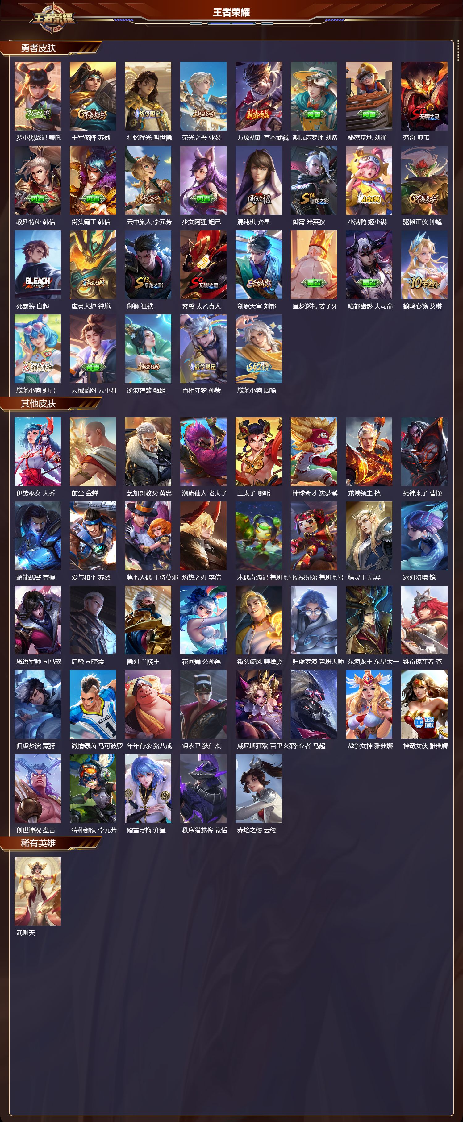 WZQM469407王者荣耀账号详情图5