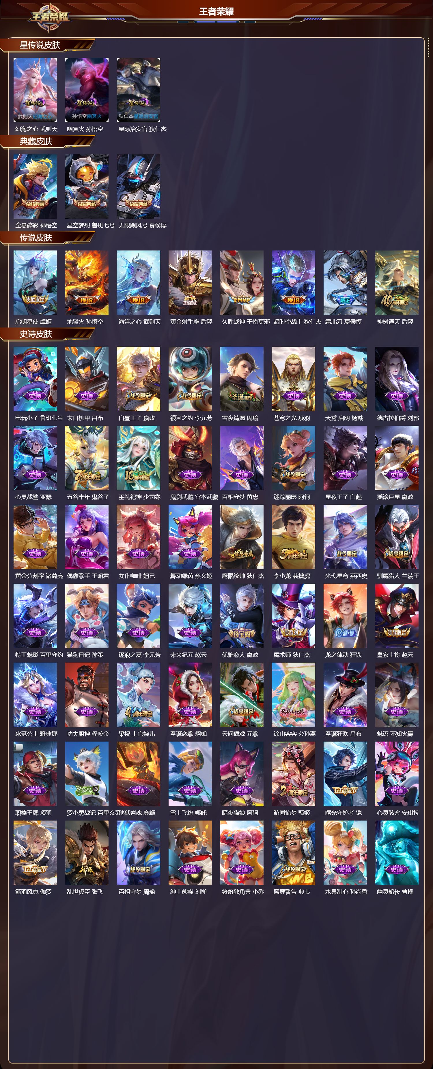 WZQM469407王者荣耀账号详情图3