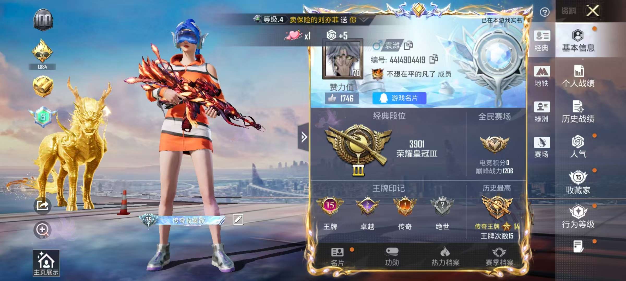 HPSJ434872和平精英账号详情图4