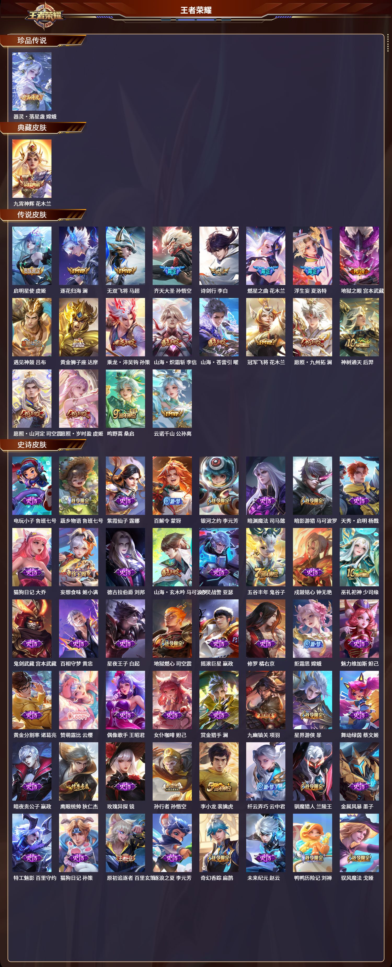 WZCMW464765王者荣耀账号详情图2