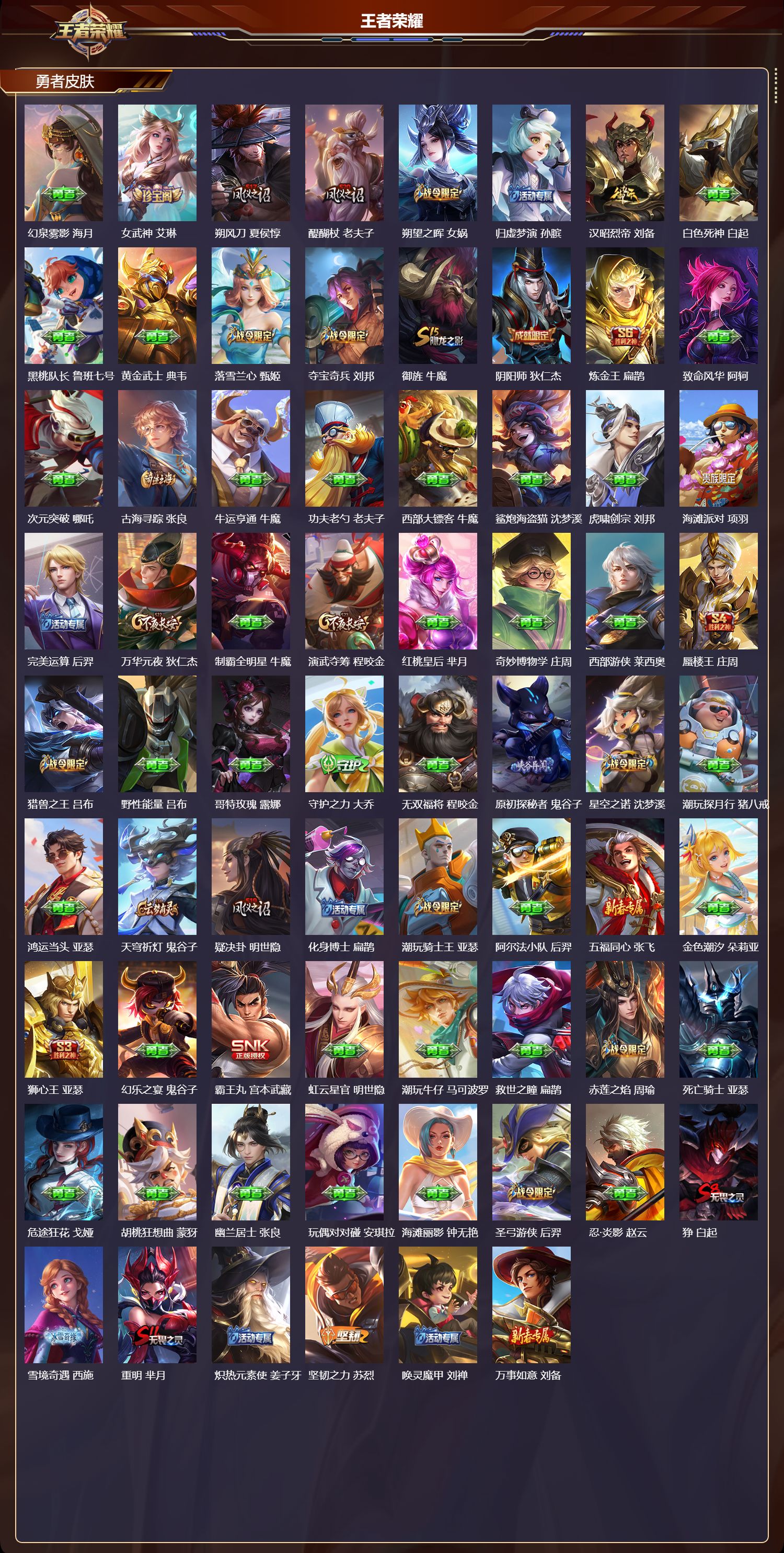 WZQM469383王者荣耀账号详情图5