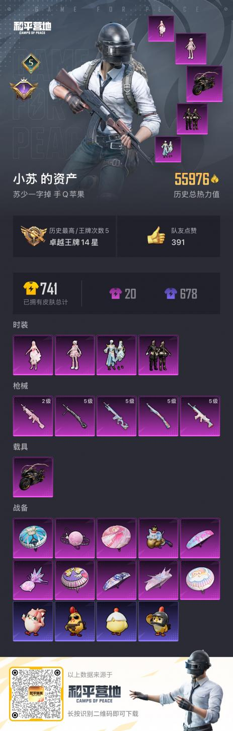 HPSJ434578和平精英账号详情图4