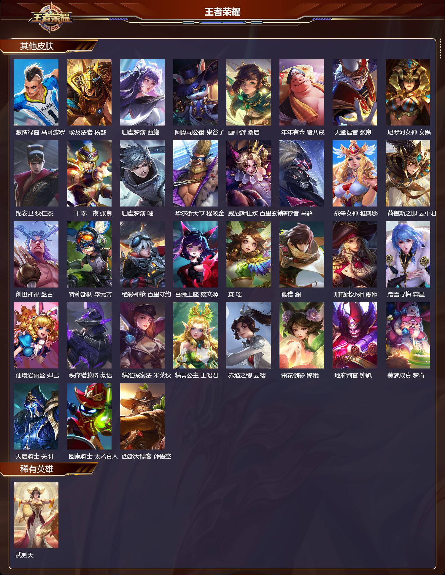 WZMK47770王者荣耀账号详情图6 WZMK47770王者荣耀账号详情图6