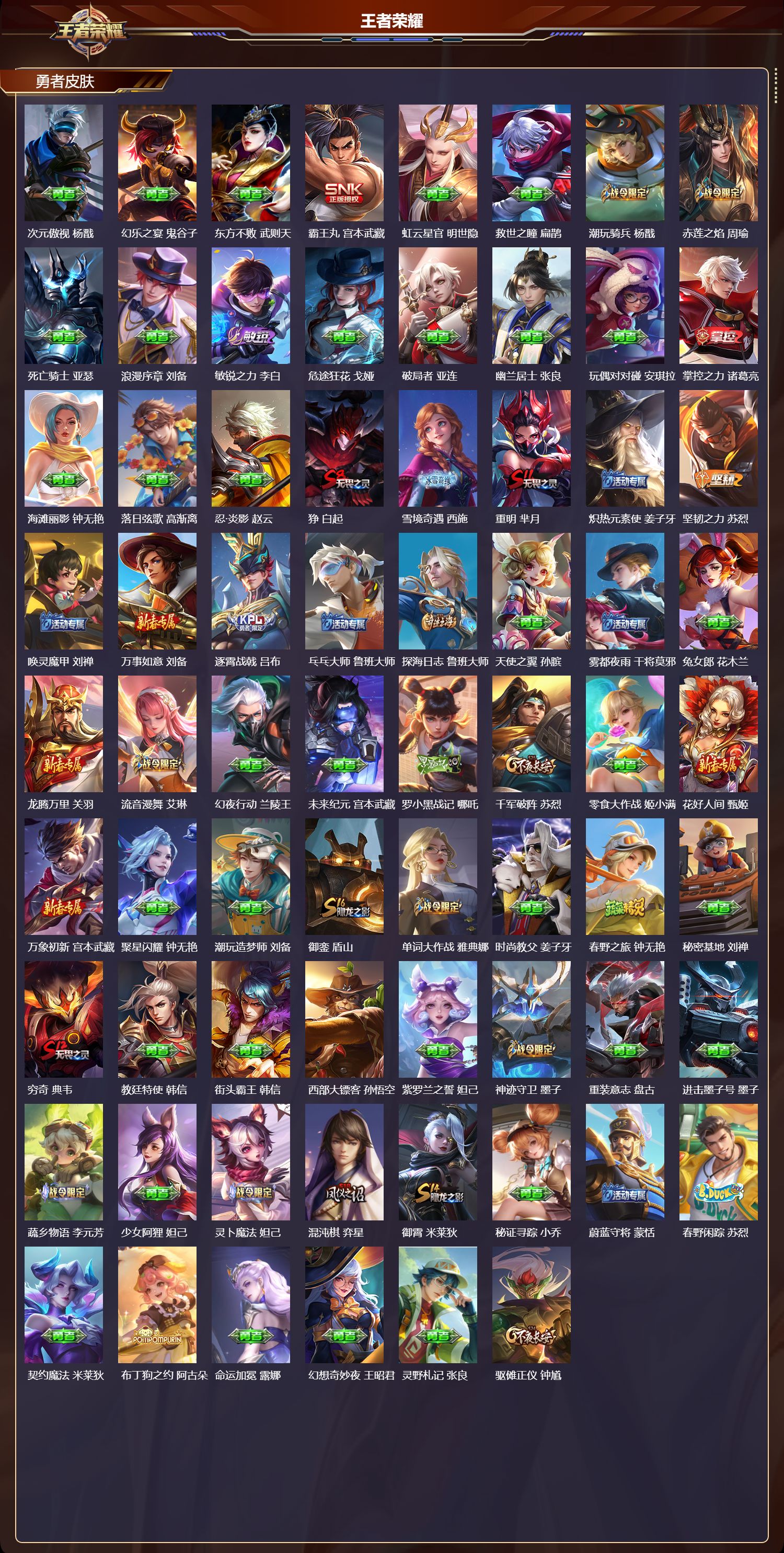 WZQM412164王者荣耀账号详情图6