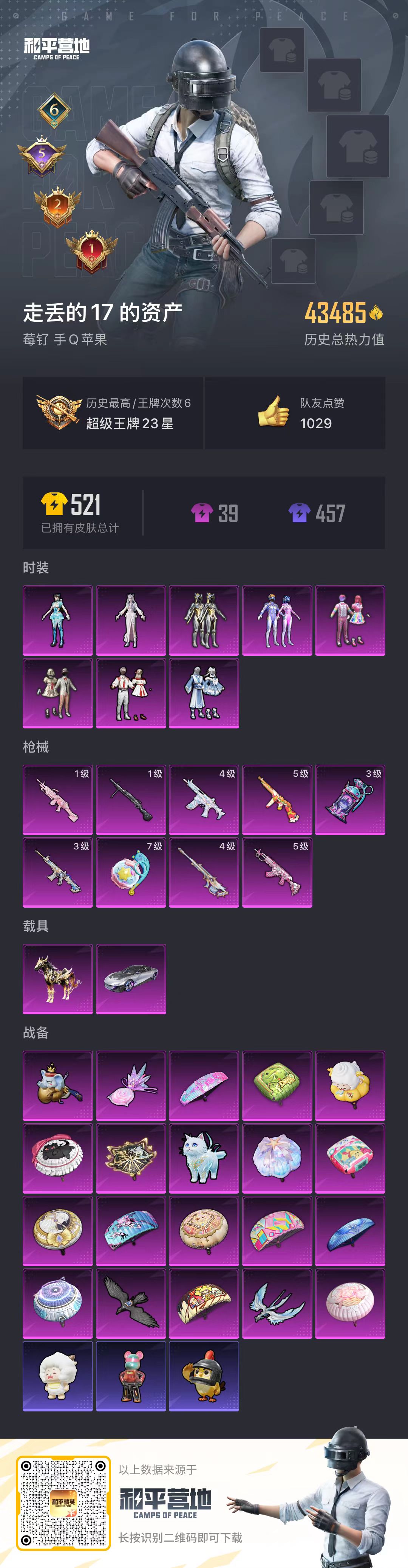 HPSJ47953和平精英账号详情图4