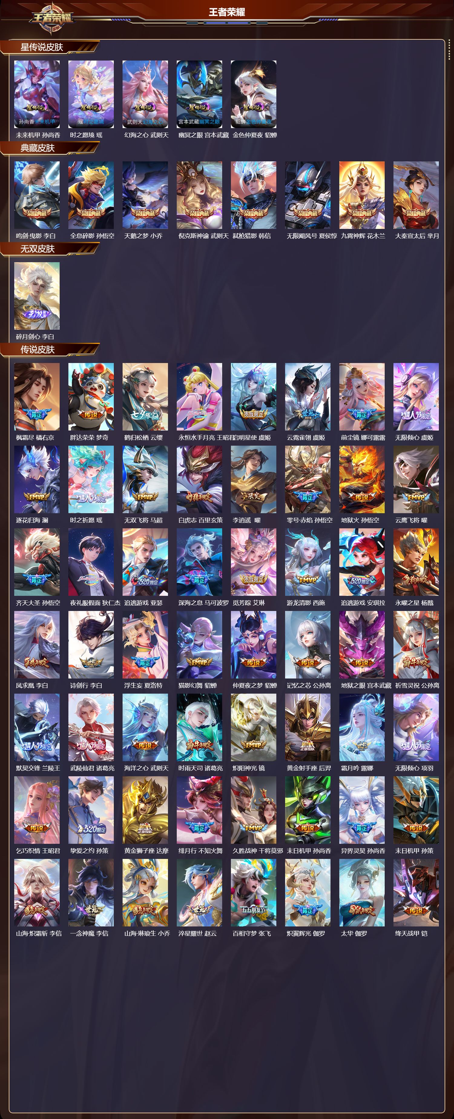 WZMK47743王者荣耀账号详情图2