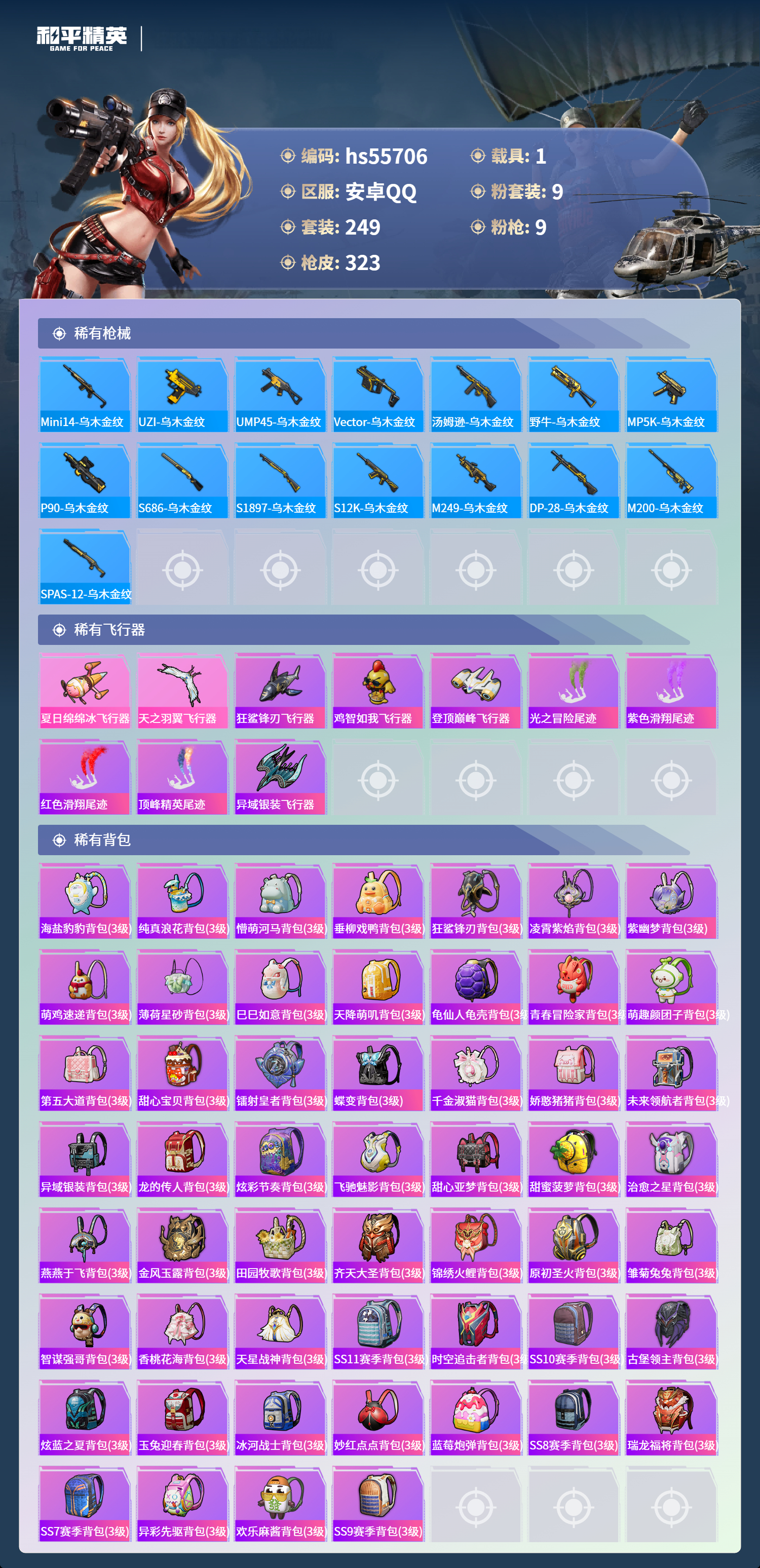 HPSJ43653和平精英账号详情图11