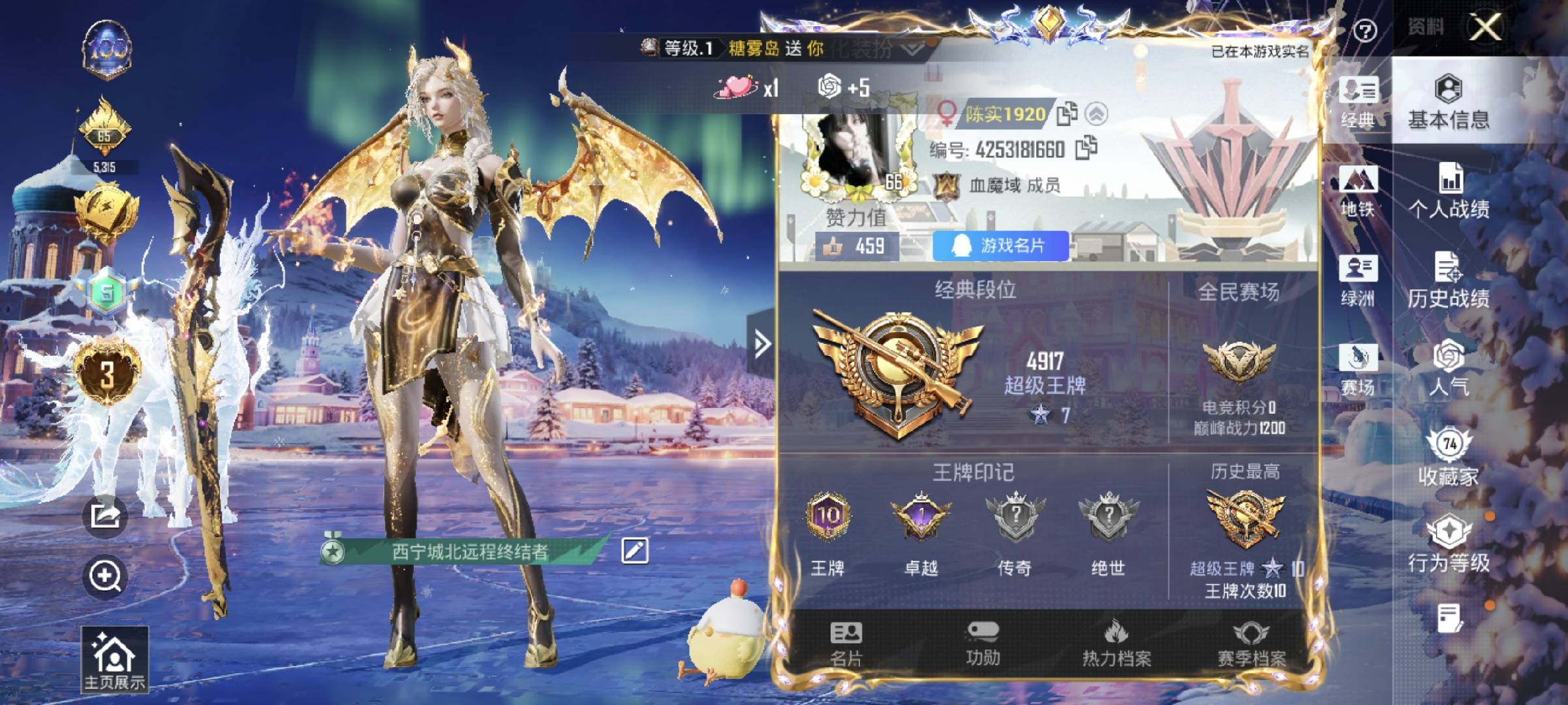 HPSJ47930和平精英账号详情图3