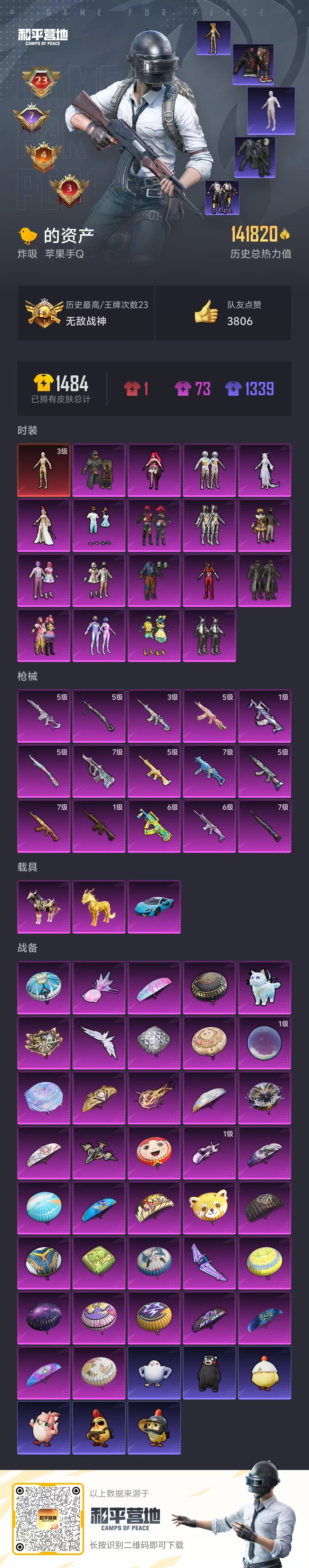 HPSJ43668和平精英账号详情图4