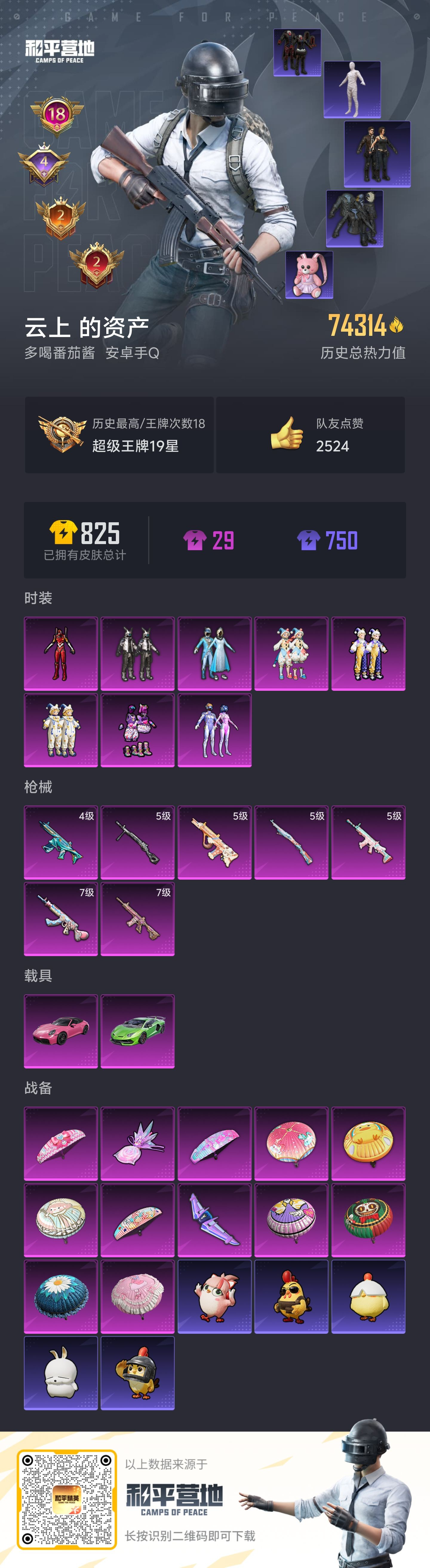 HPSJ47903和平精英账号详情图4