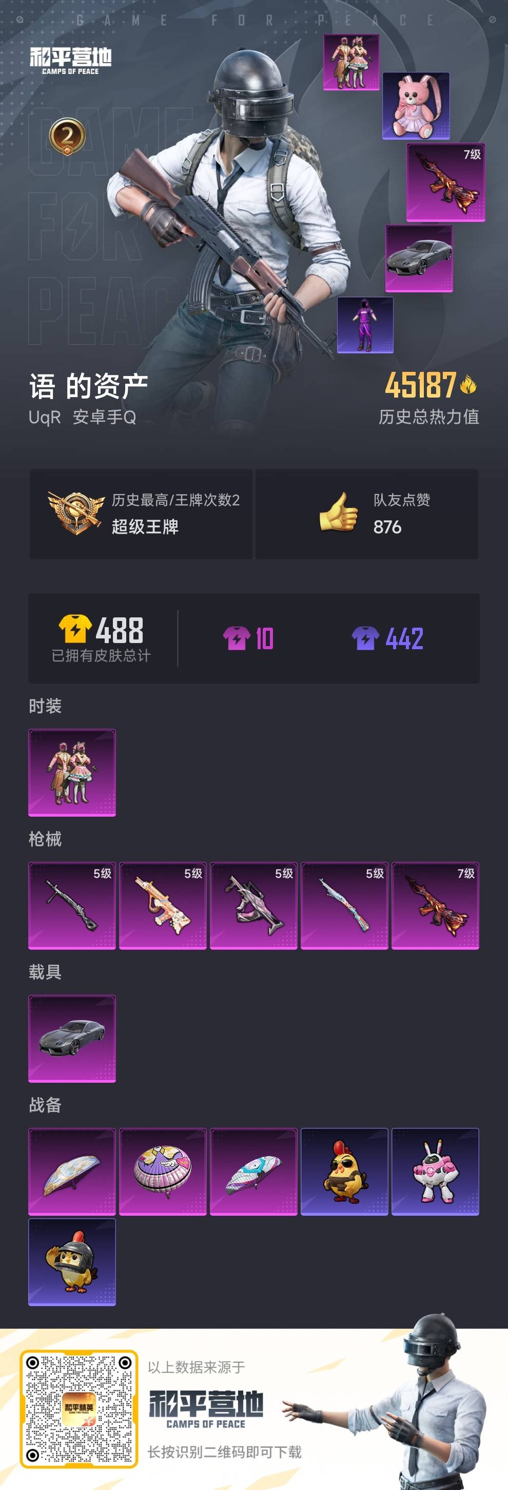 HPCMW410407和平精英账号详情图4