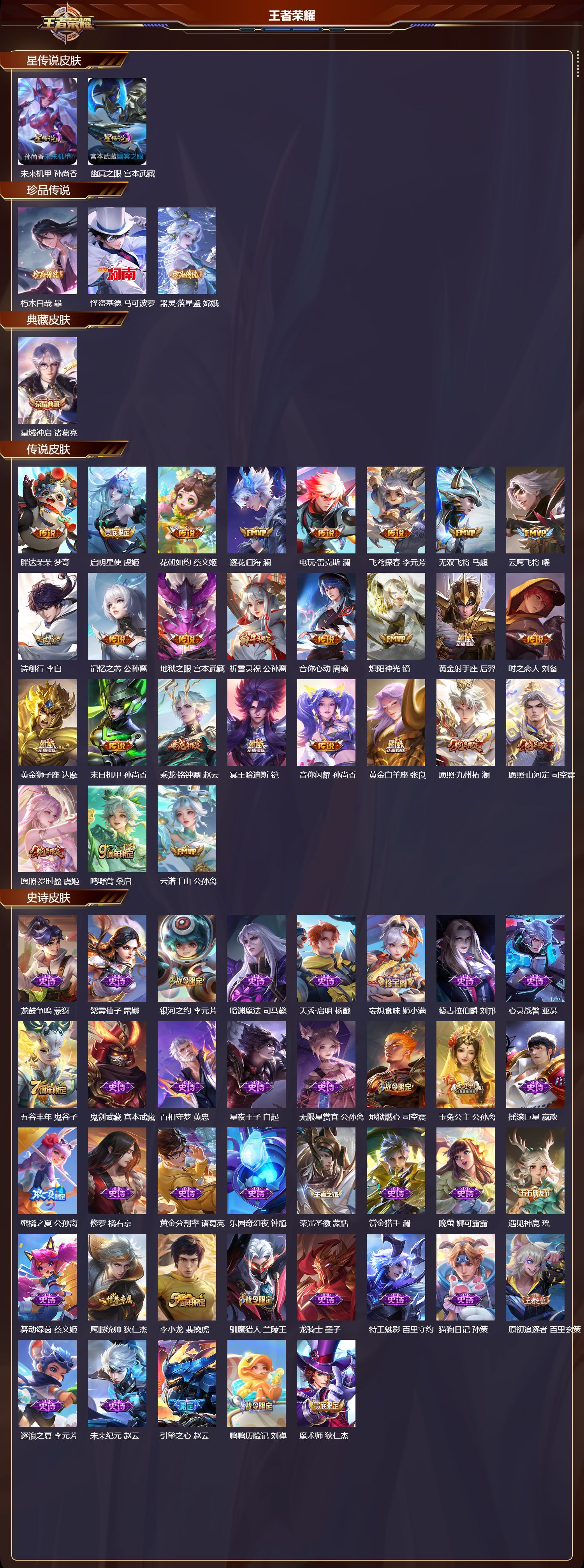 WZQM412183王者荣耀账号详情图3