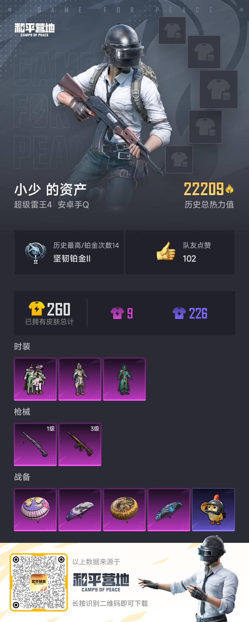 HPSJ47906和平精英账号详情图3