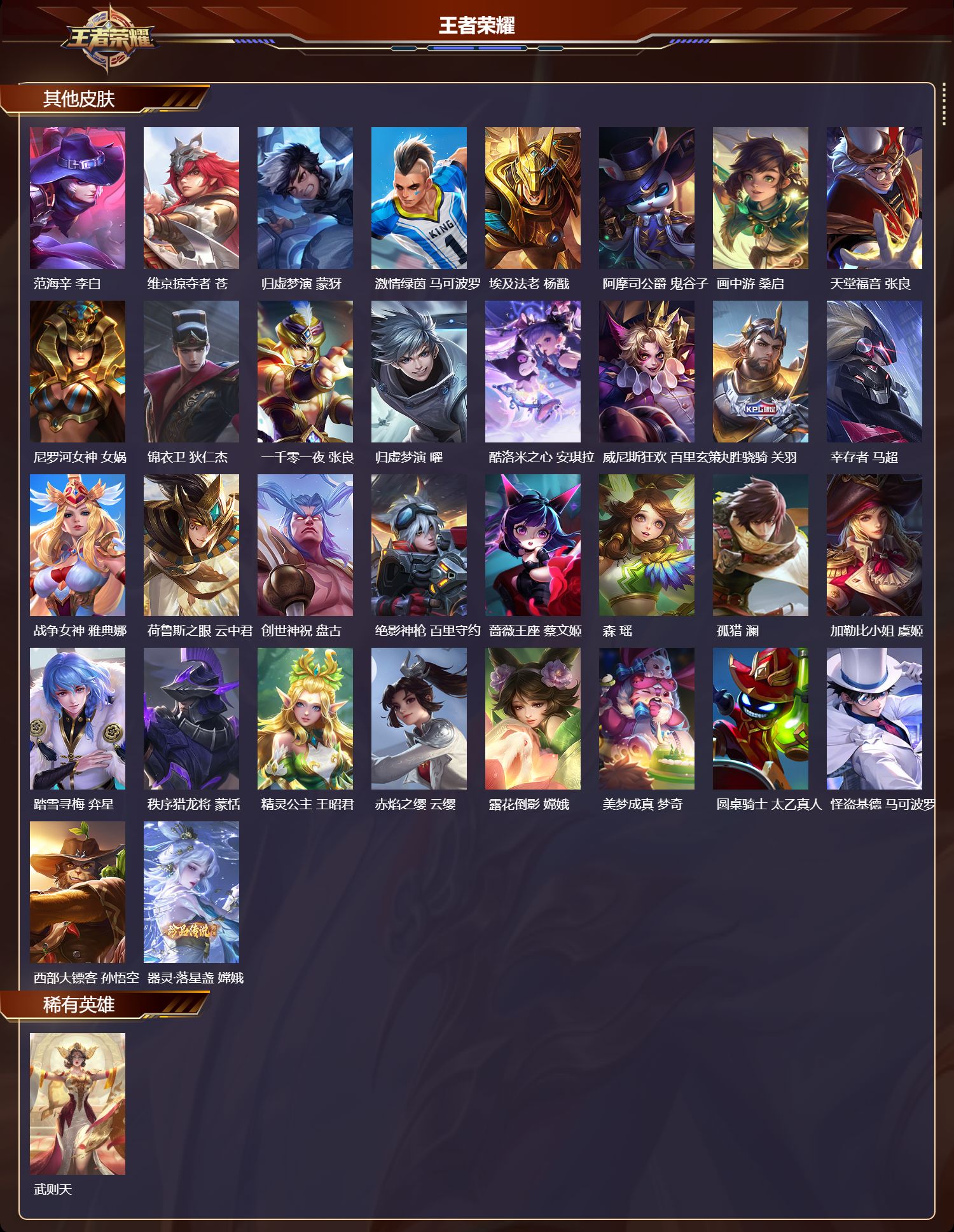 WZQM412164王者荣耀账号详情图8