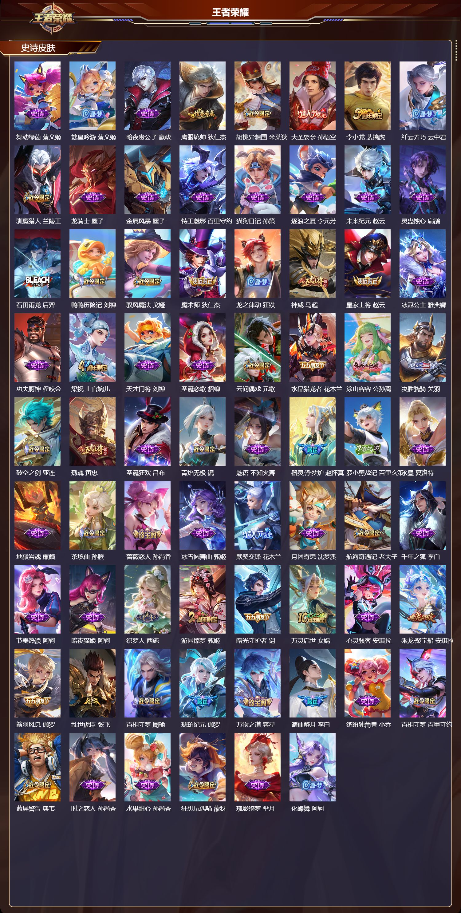 WZQM412164王者荣耀账号详情图4