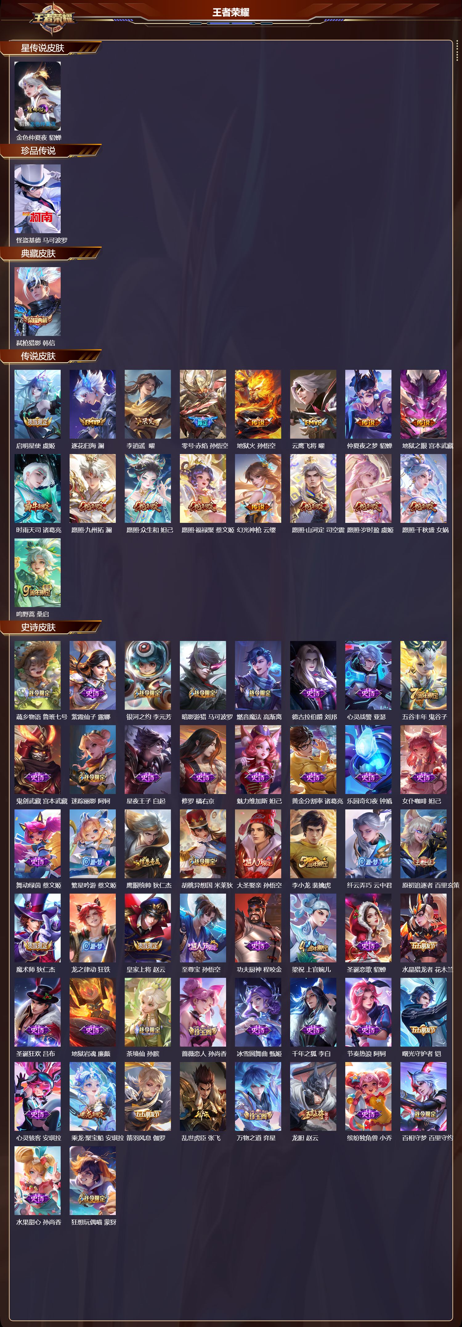 WZMK47752王者荣耀账号详情图2