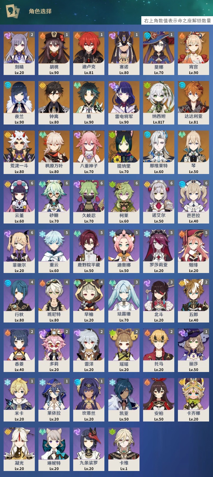 YSMK40131原神账号详情图3