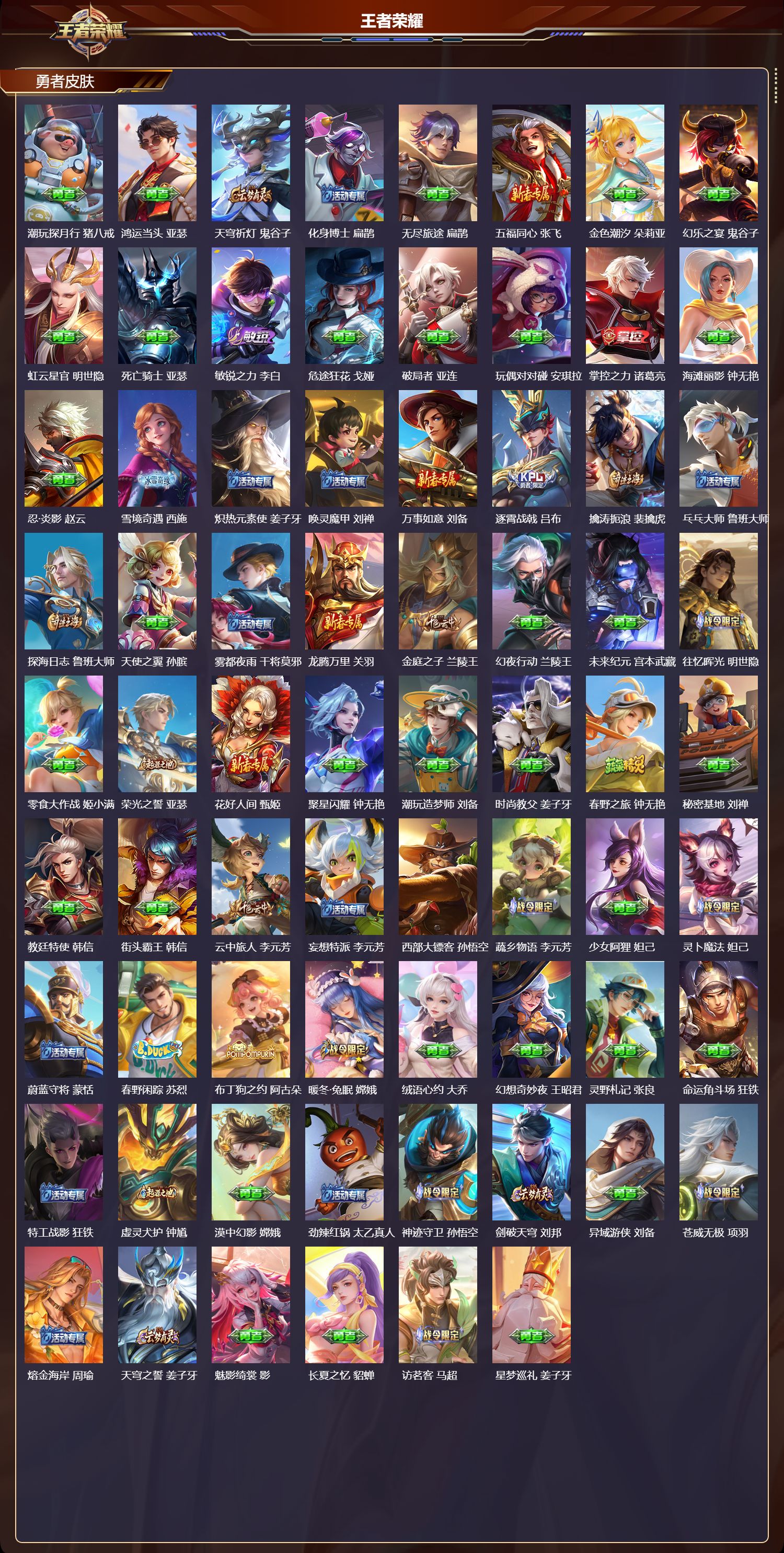 WZQM412165王者荣耀账号详情图5