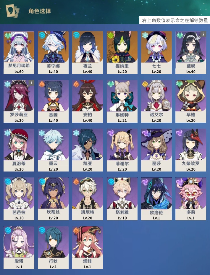 YSMK40127原神账号详情图3