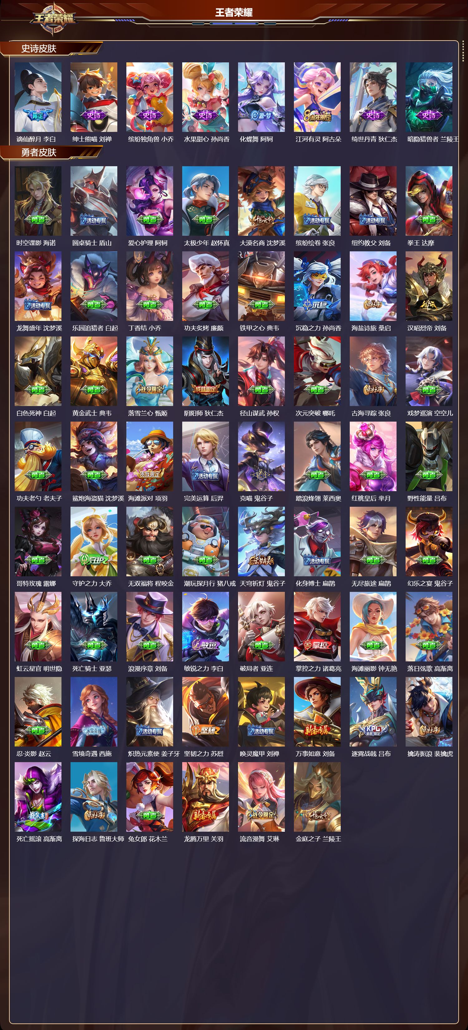 WZQM412157王者荣耀账号详情图4