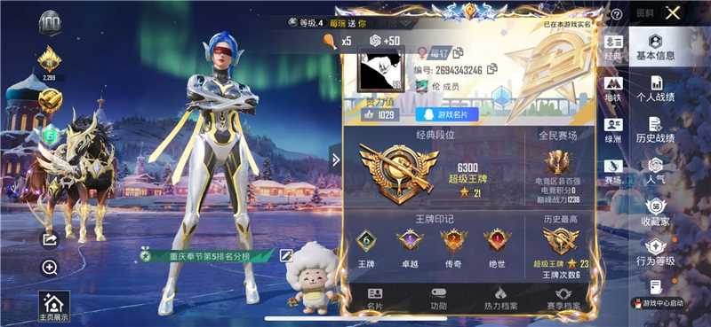 HPSJ47953和平精英账号详情图2