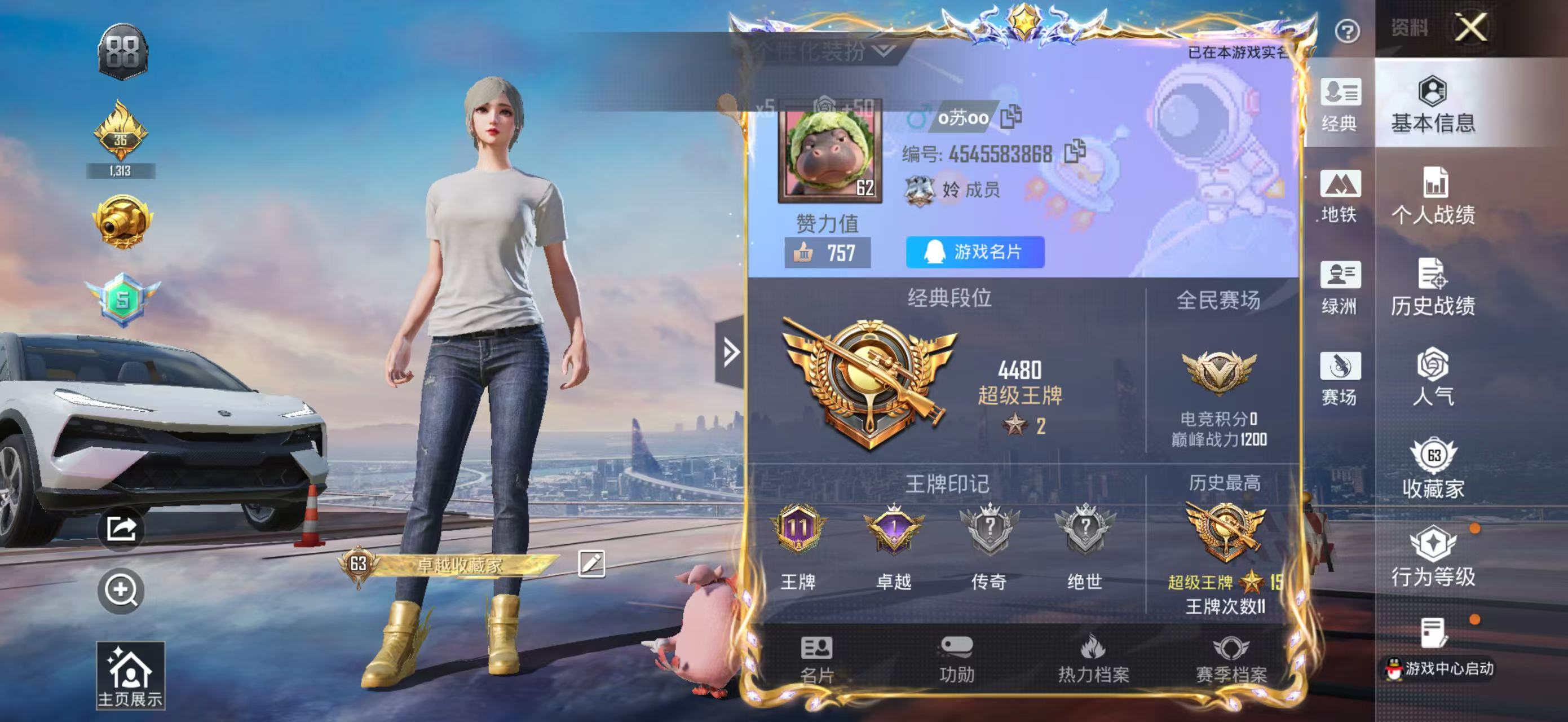 HPSJ43698和平精英账号详情图4