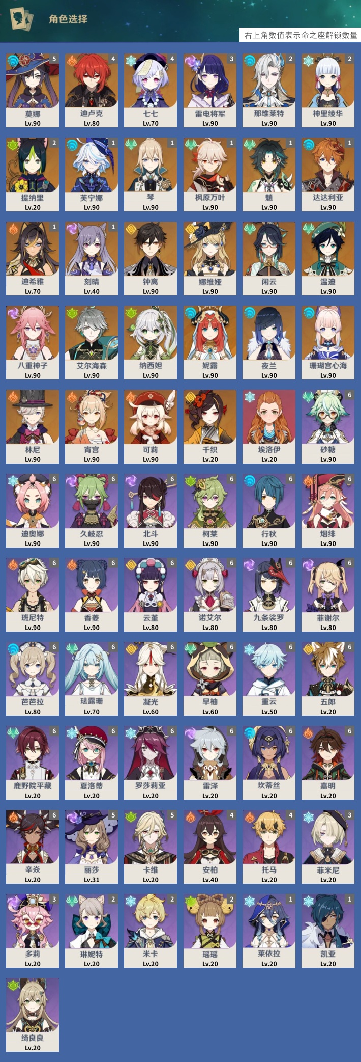 YSMK40057原神账号详情图3