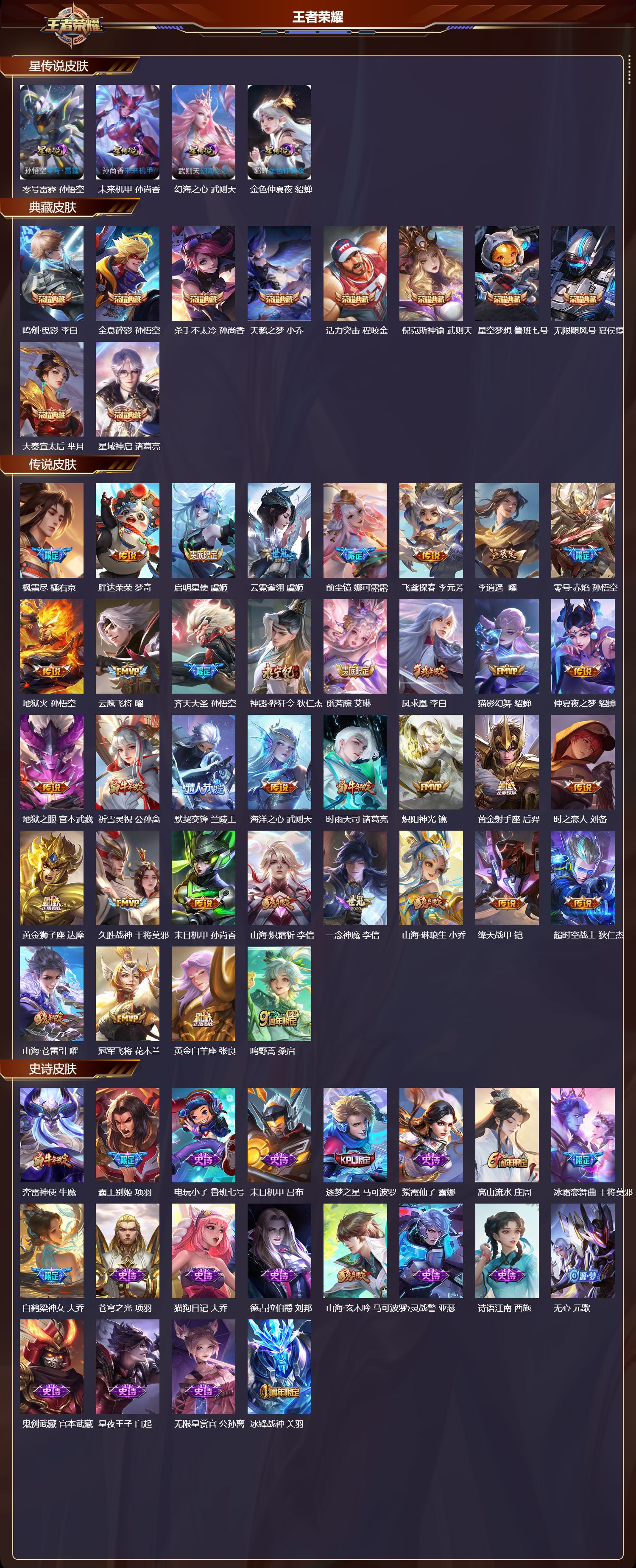 WZQM472052王者荣耀账号详情图3