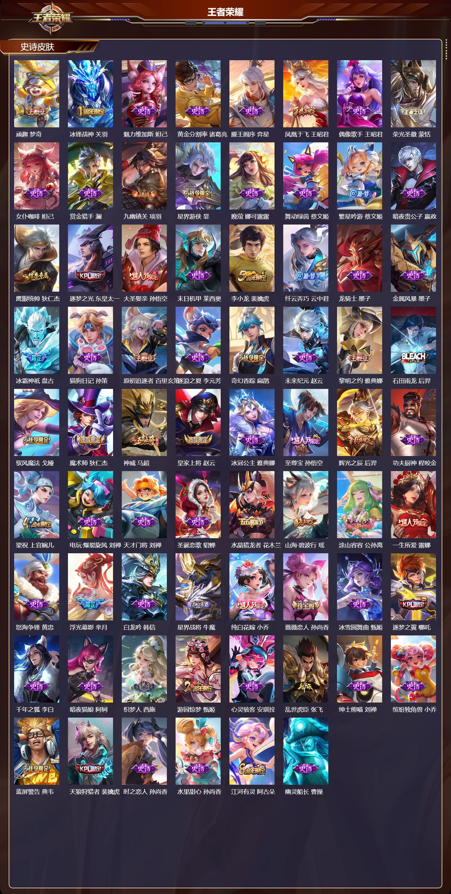 WZQM472045王者荣耀账号详情图4