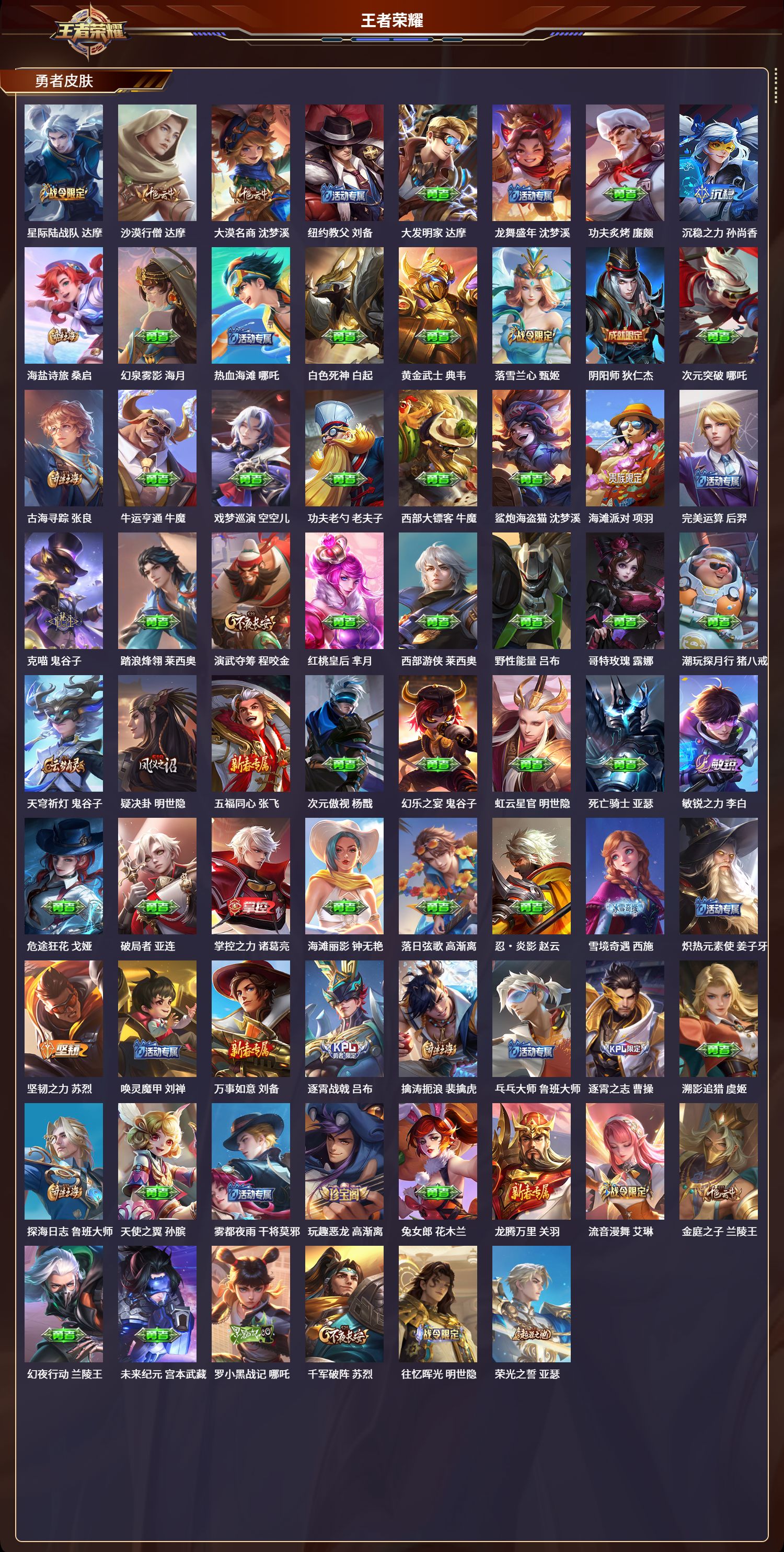 WZLX4221366王者荣耀账号详情图4