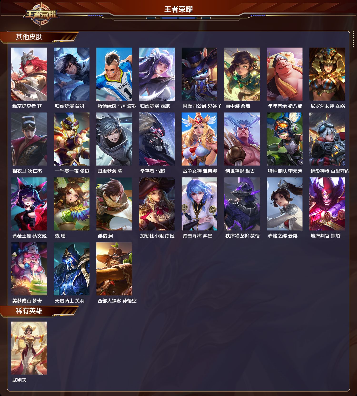 WZLX4221368王者荣耀账号详情图7