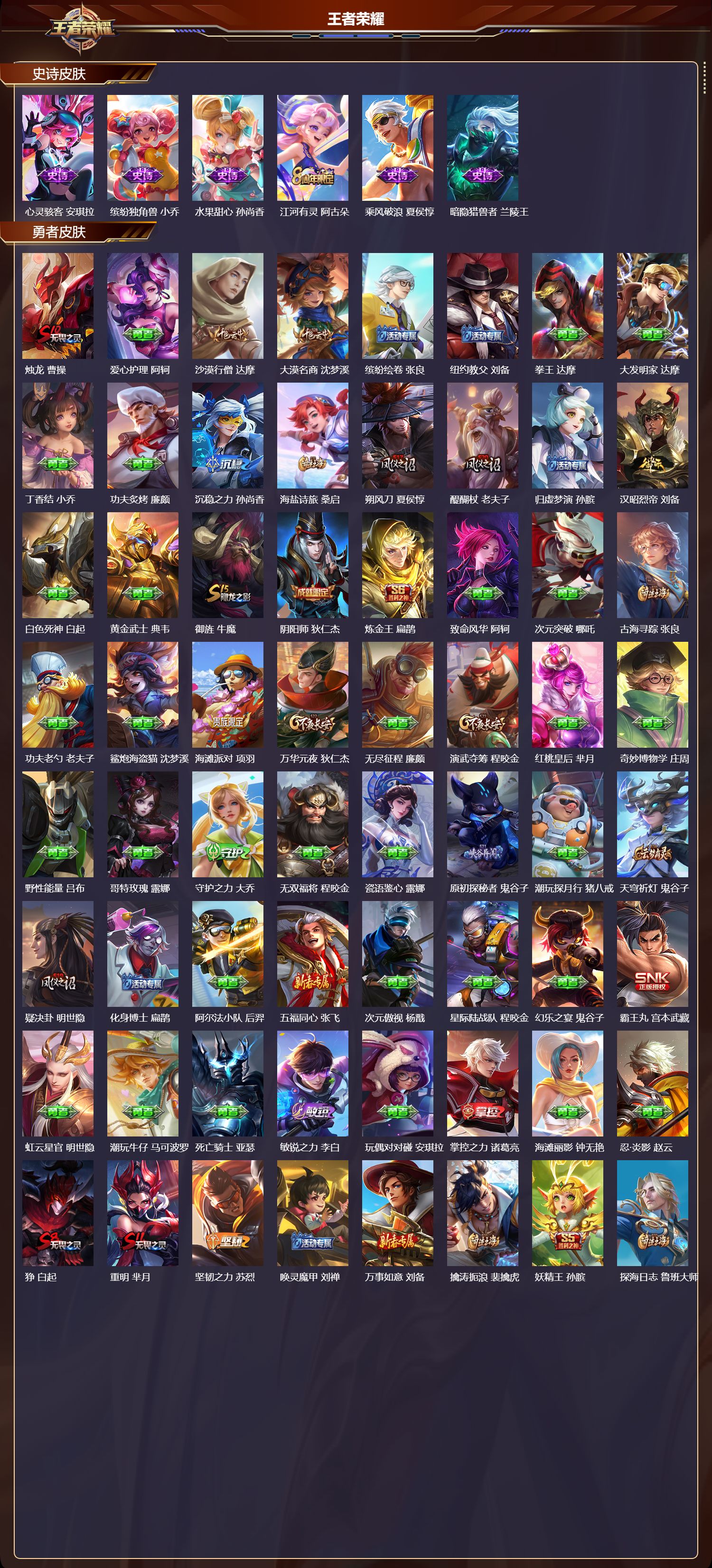 WZQM475337王者荣耀账号详情图4