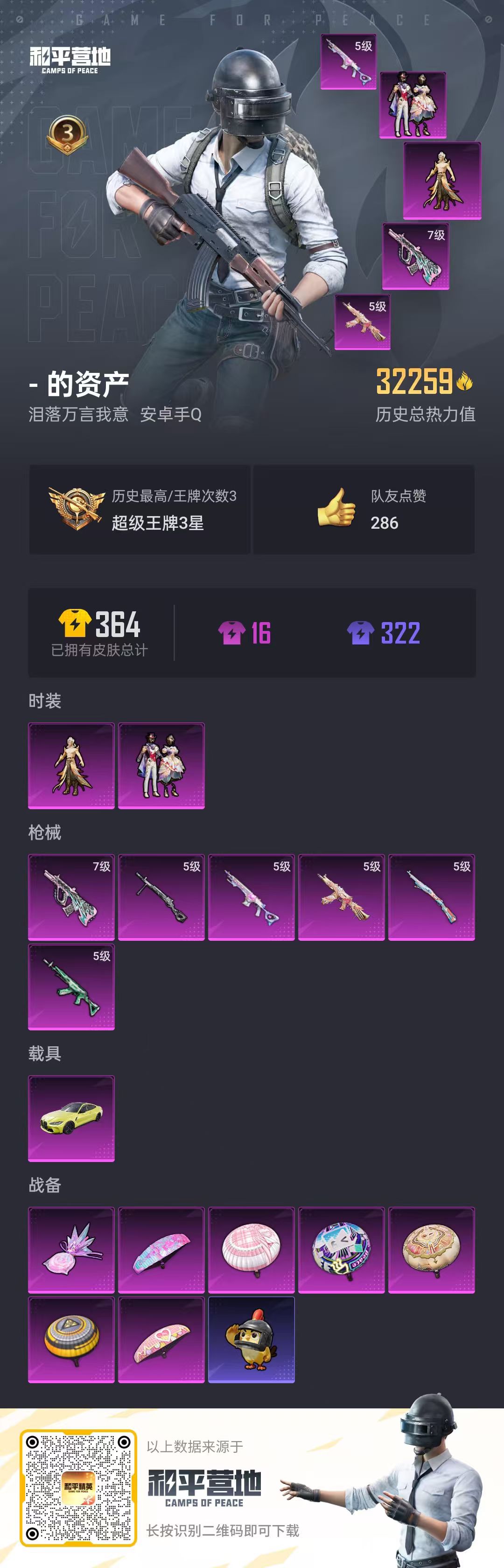 HPCMW438139和平精英账号详情图3