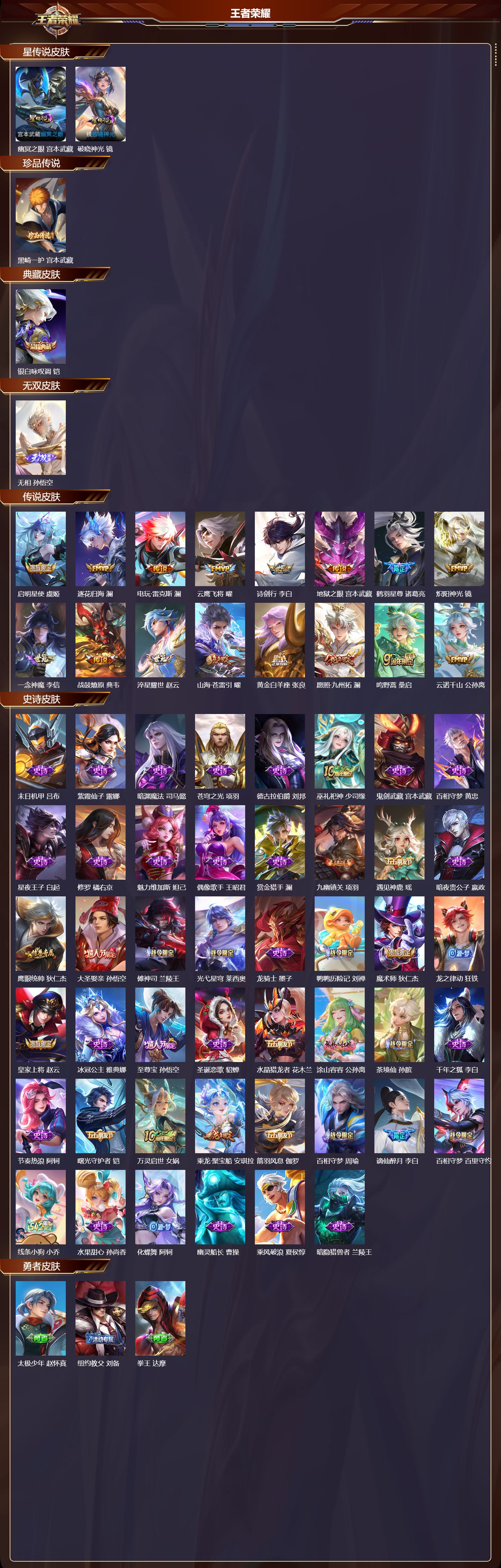 WZQM475353王者荣耀账号详情图3