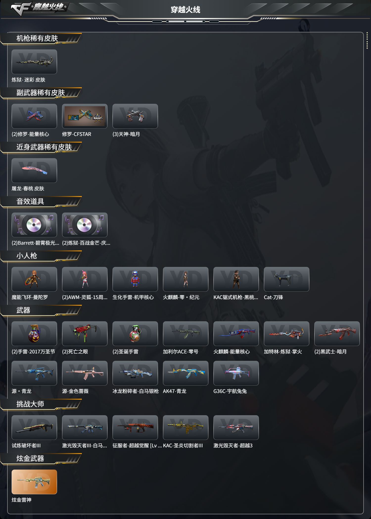 CFCMW425257穿越火线账号详情图3