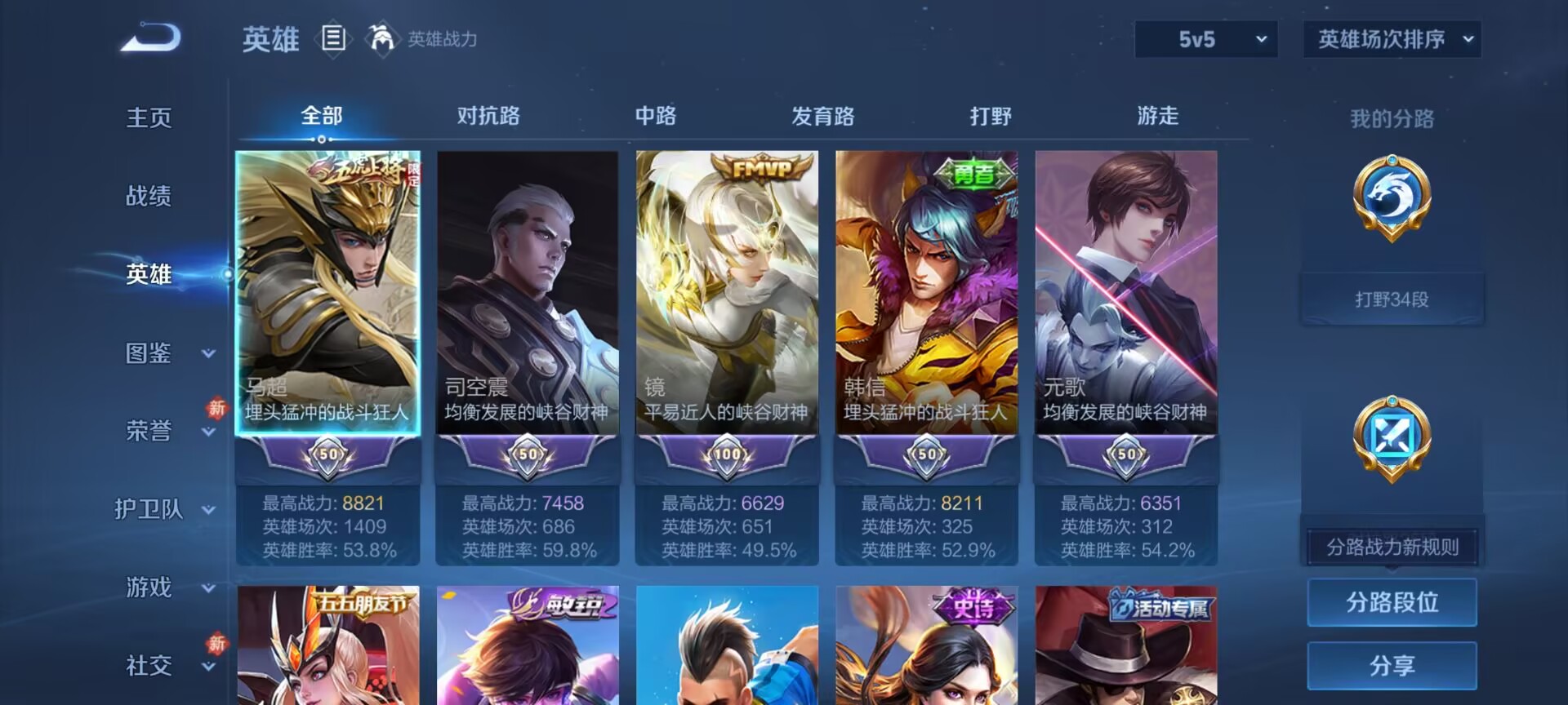 WZCMW472847王者荣耀账号详情图5