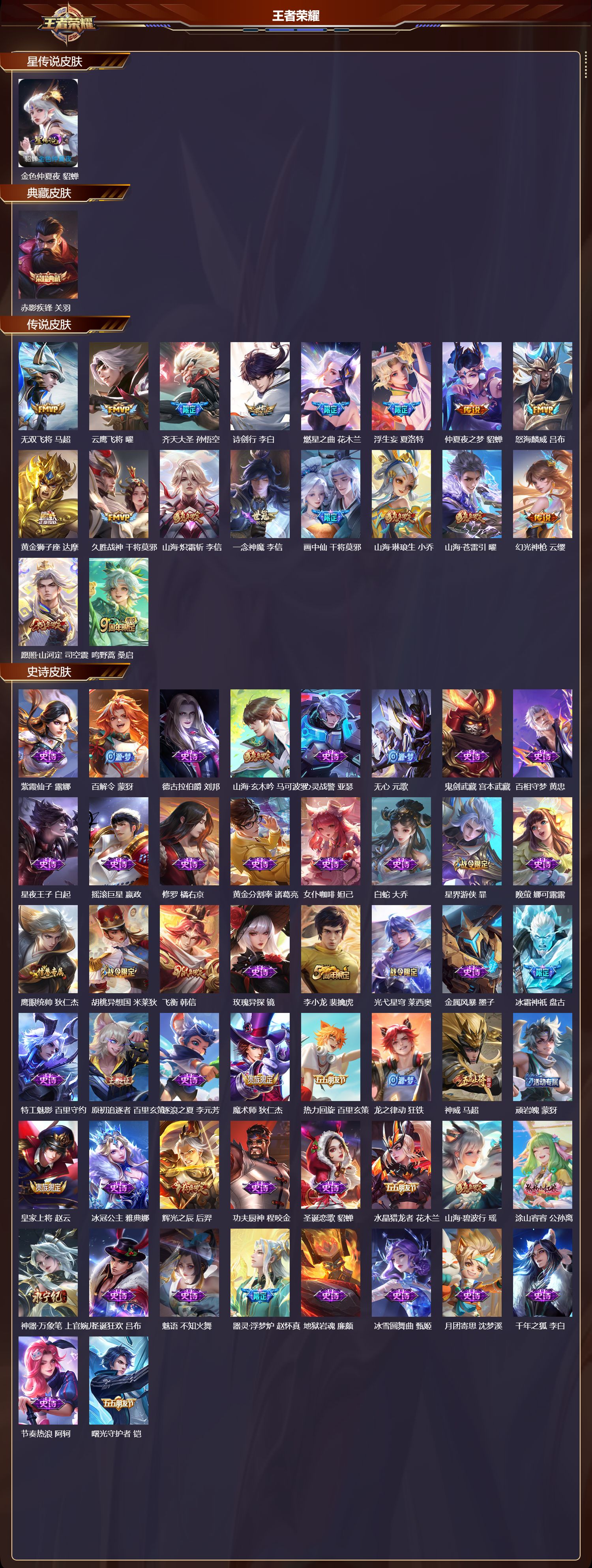 WZQM475329王者荣耀账号详情图3