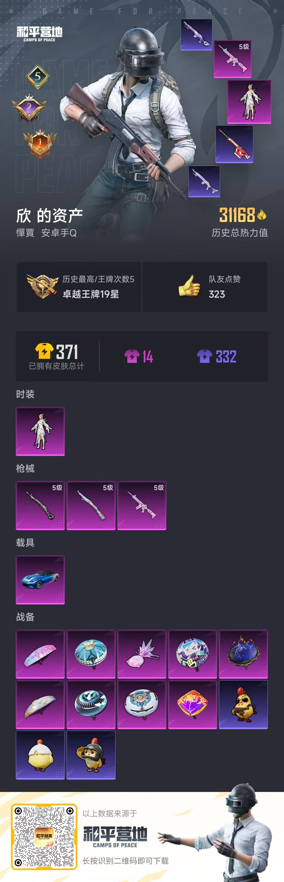 HPCMW438115和平精英账号详情图3