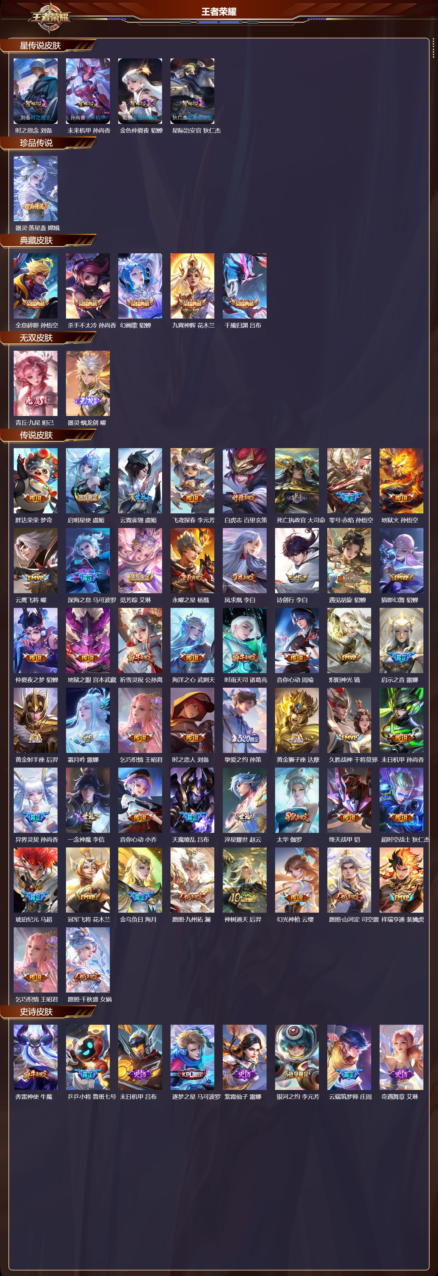 WZQM475323王者荣耀账号详情图3